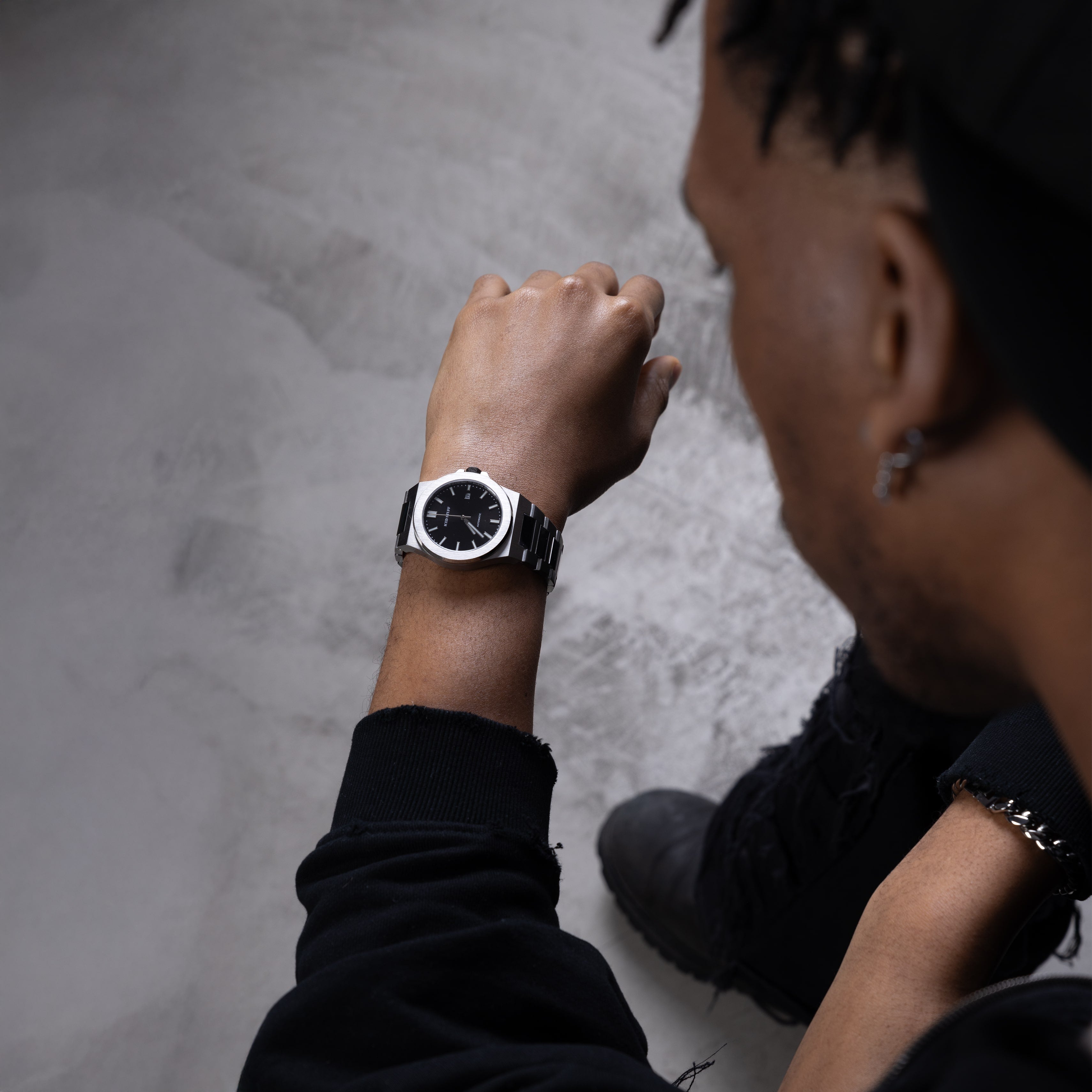 Zegarek Alpha Champ Automatic 40mm Białe Złoto