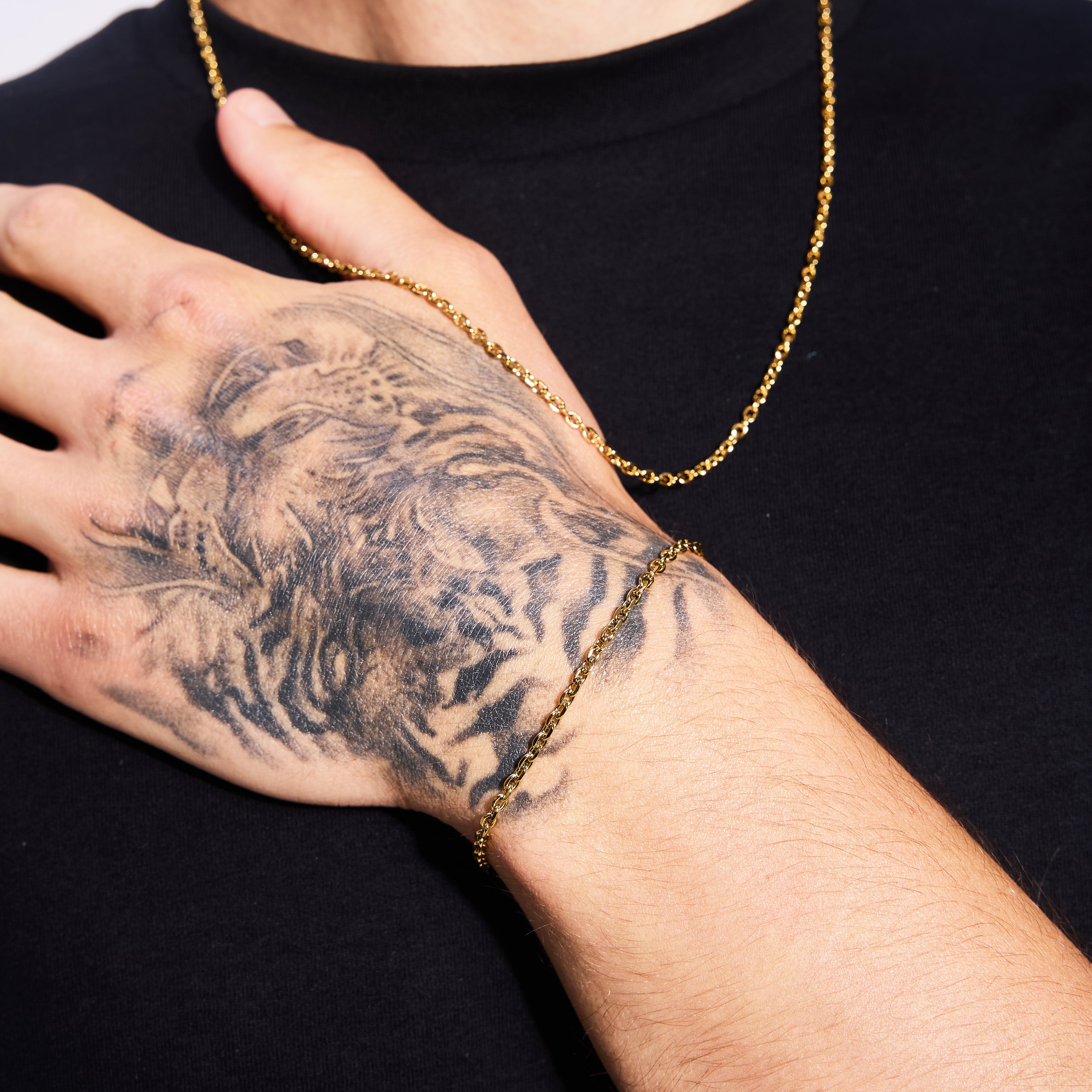 Bransoletka Ankier 3mm Złoto