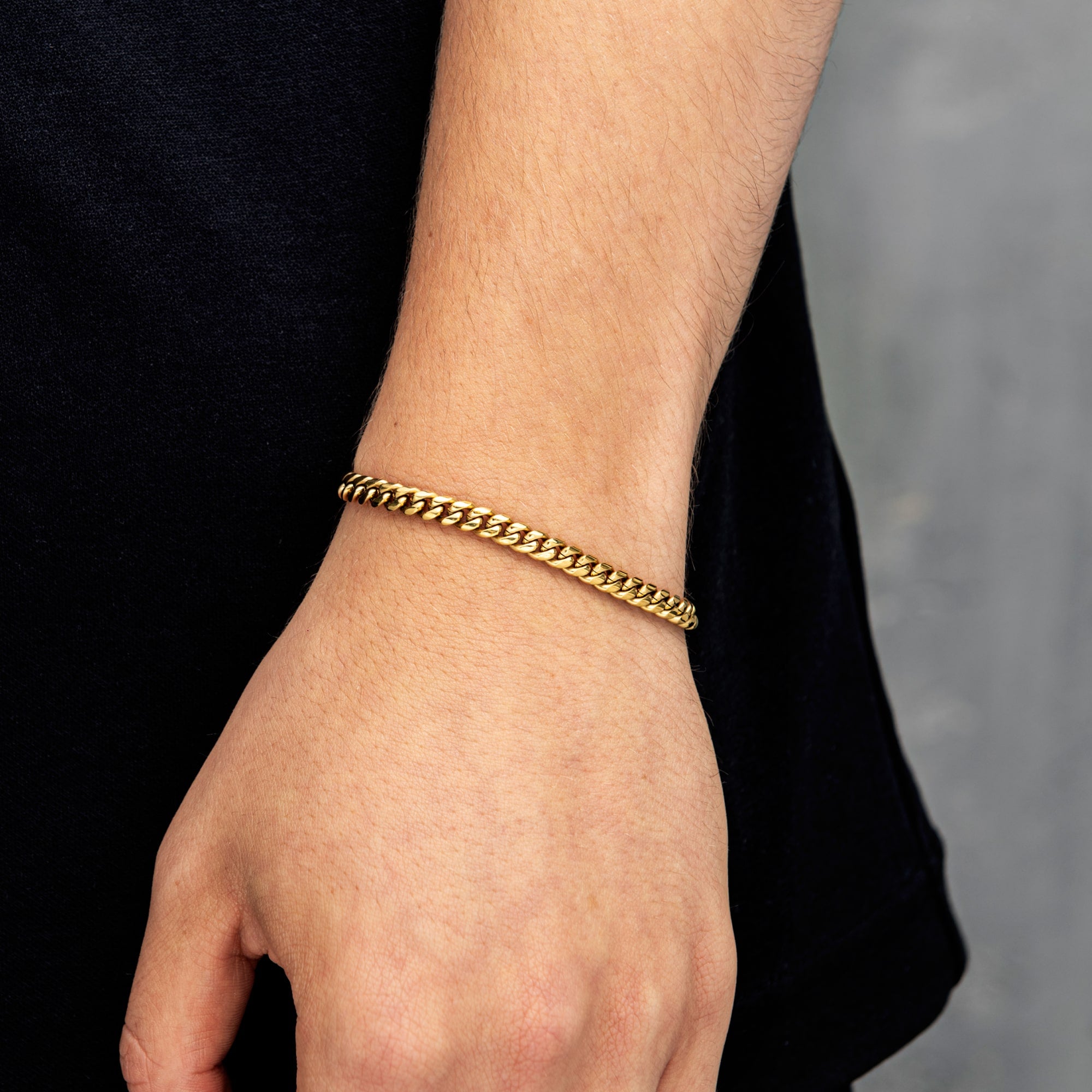 Bransoletka Miami Cuban Link 5mm Złoto
