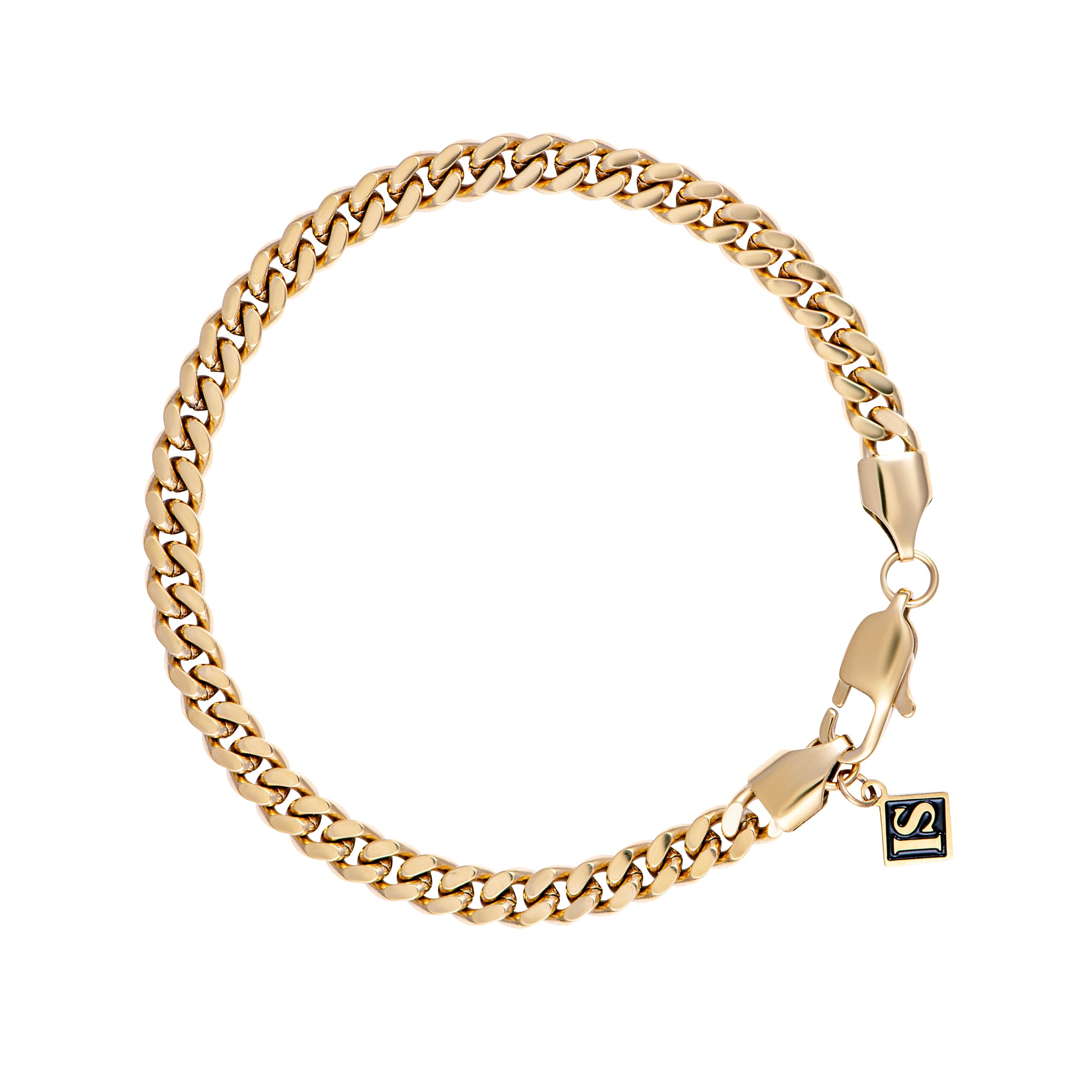 Bransoletka Curb Cuban Link 5mm Złoto