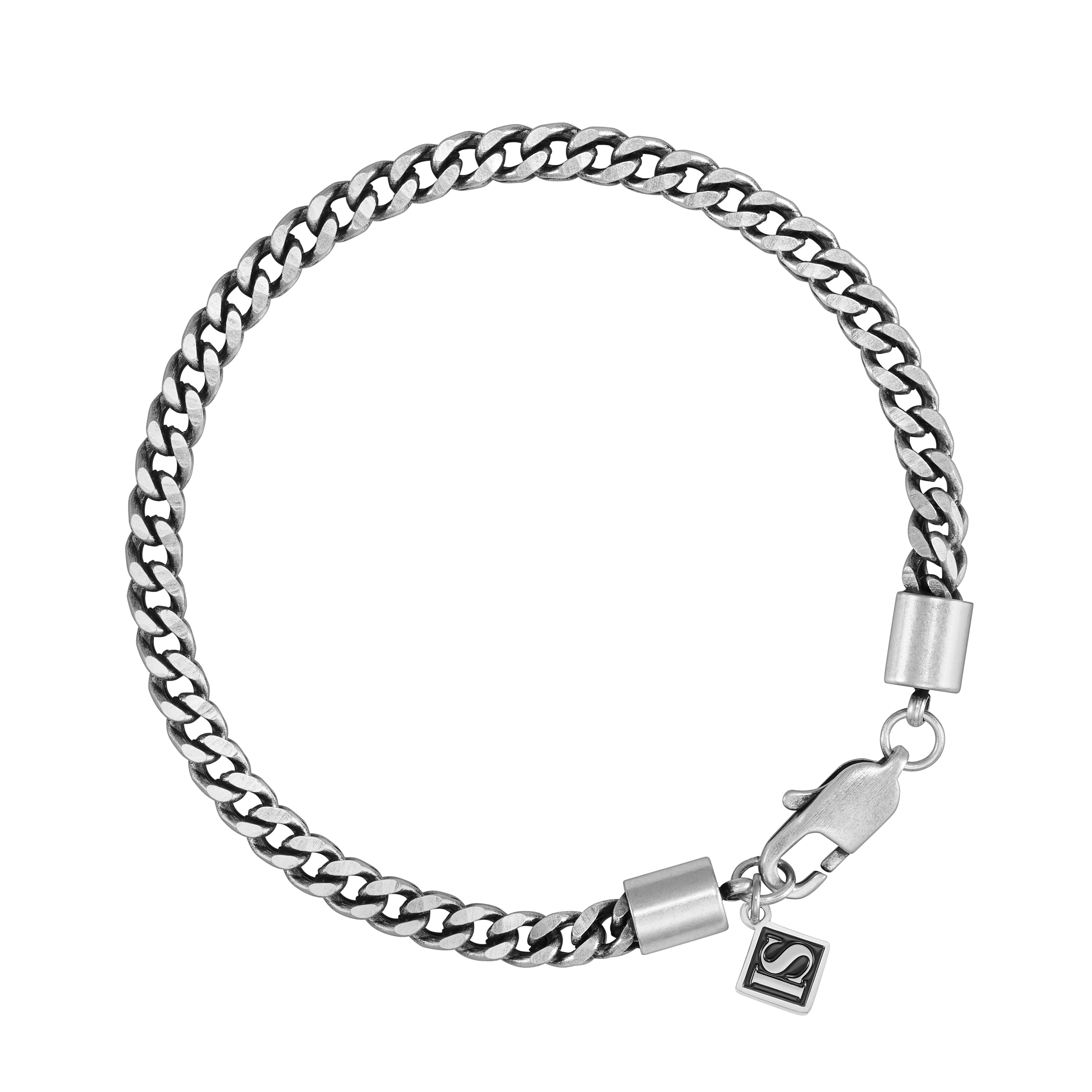 Bransoletka Franco 4mm Raw Białe Złoto