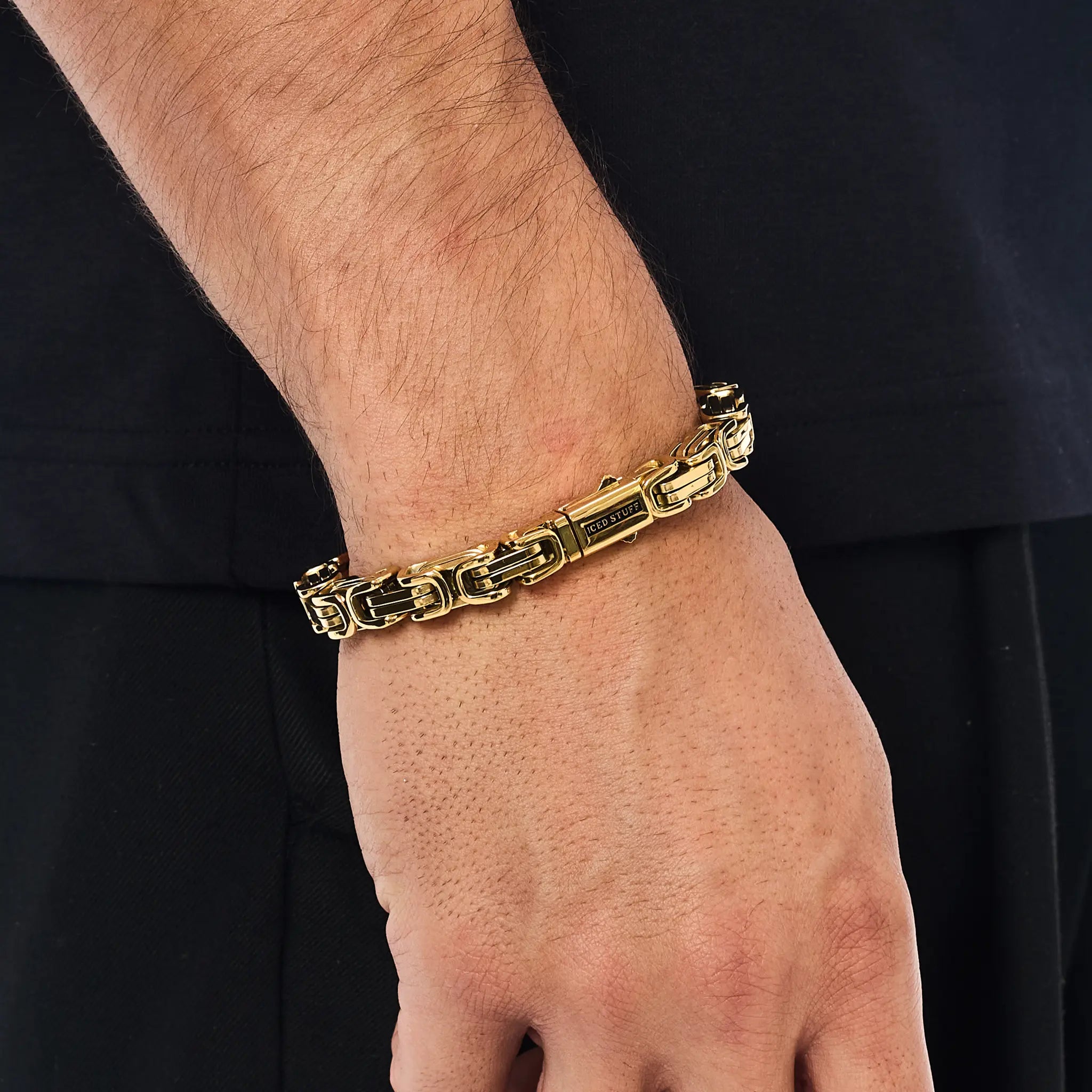 Bransoletka Królewska 8mm Złoto