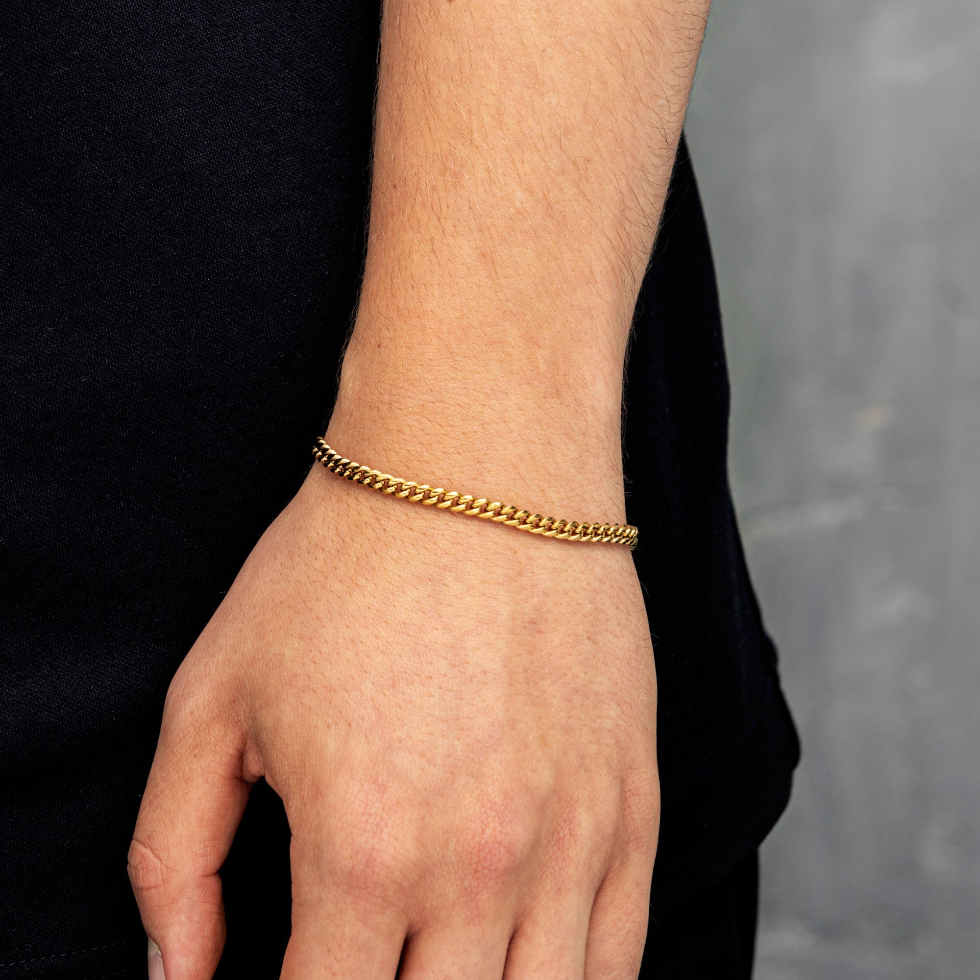 Bransoletka Miami Cuban Link 4mm Złoto