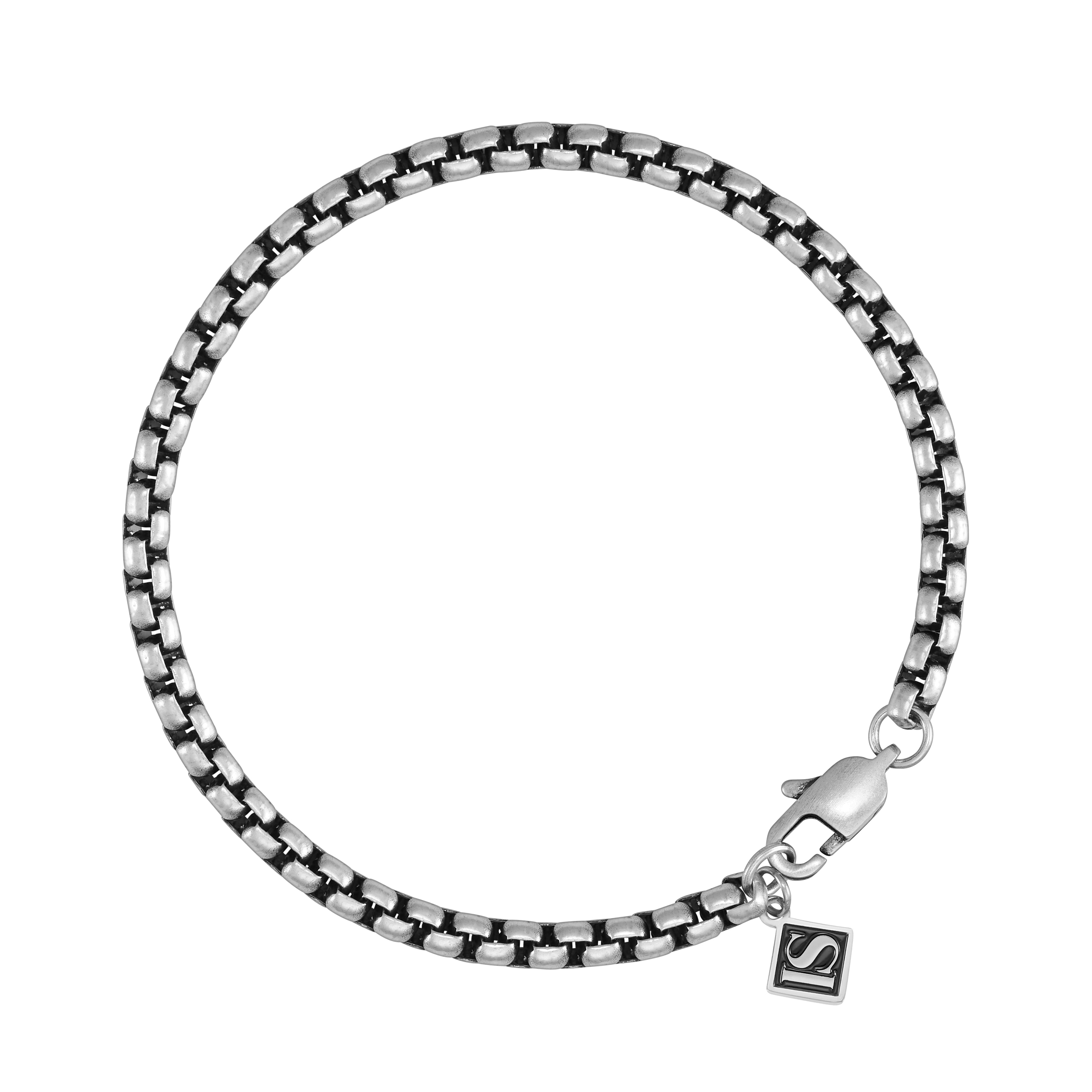 Bransoletka Rolo 4mm Raw Białe Złoto