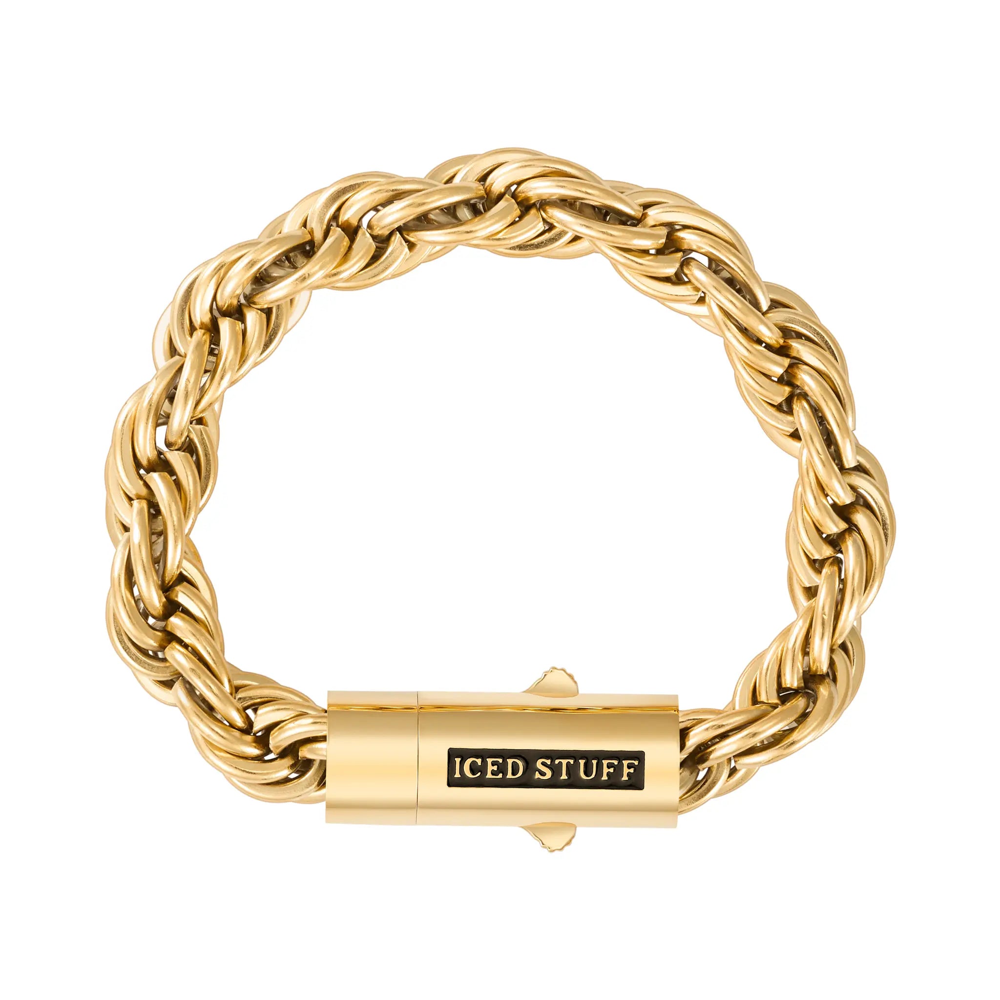 Bransoletka Rope 10mm Złoto