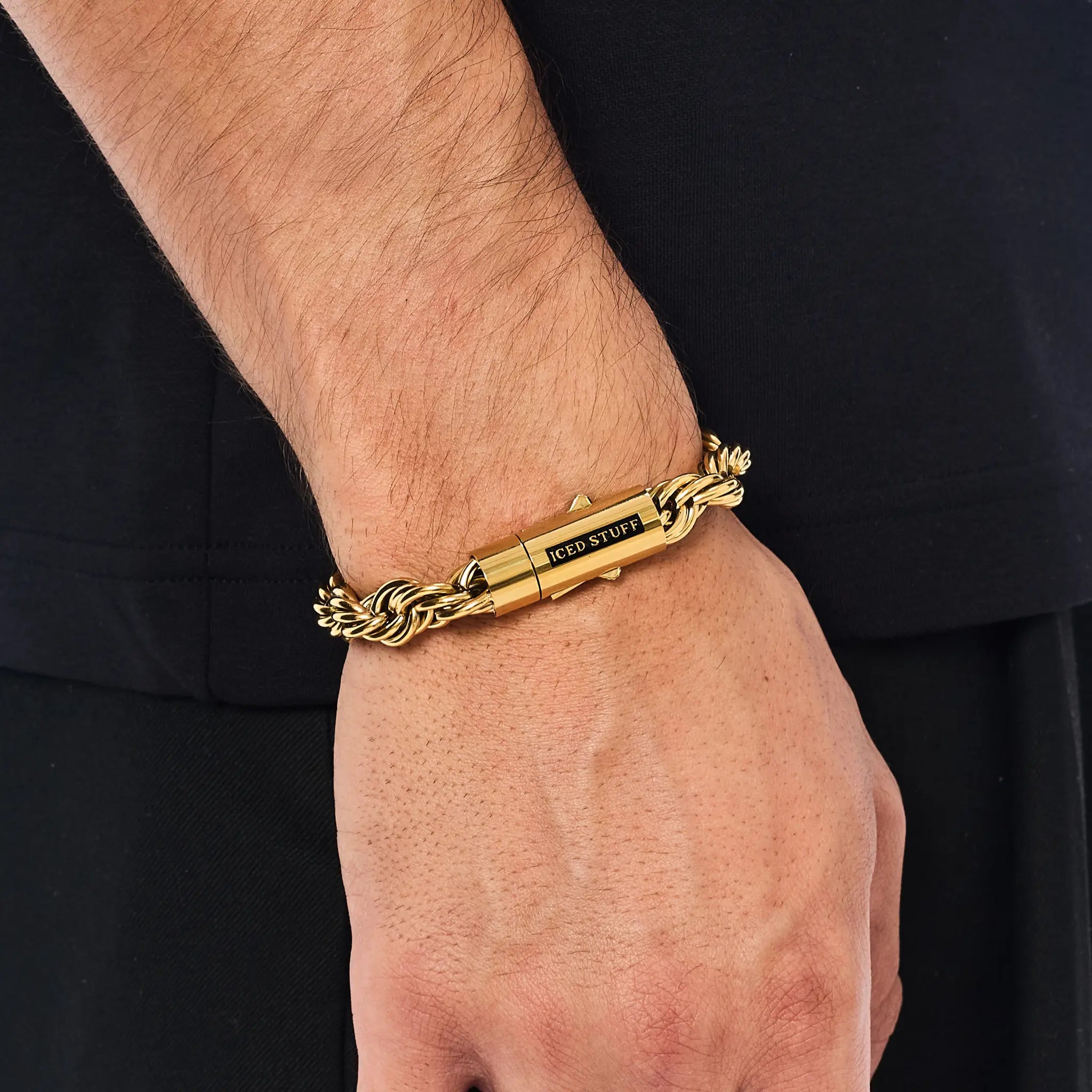 Bransoletka Rope 10mm Złoto