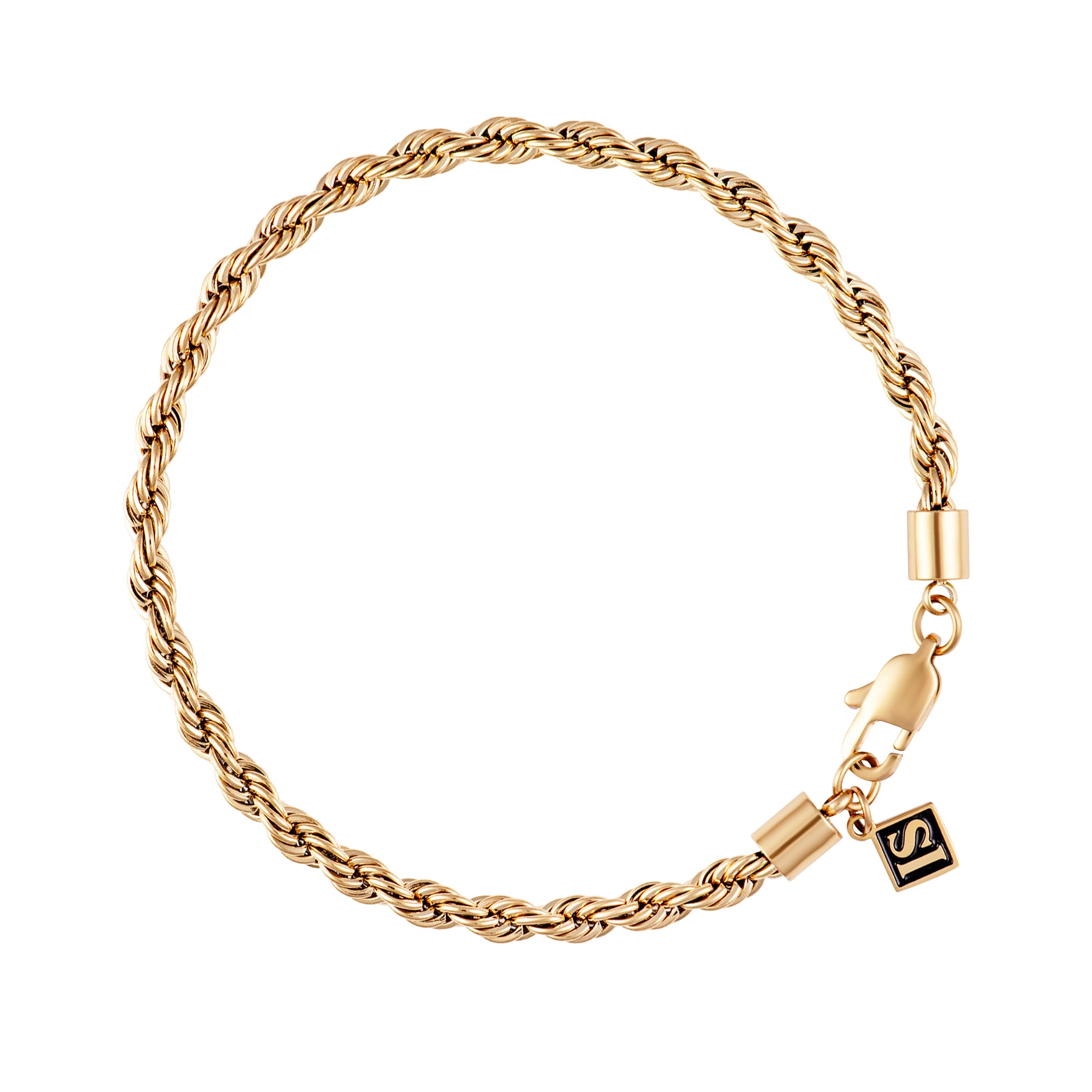 Bransoletka Rope 4mm Złoto