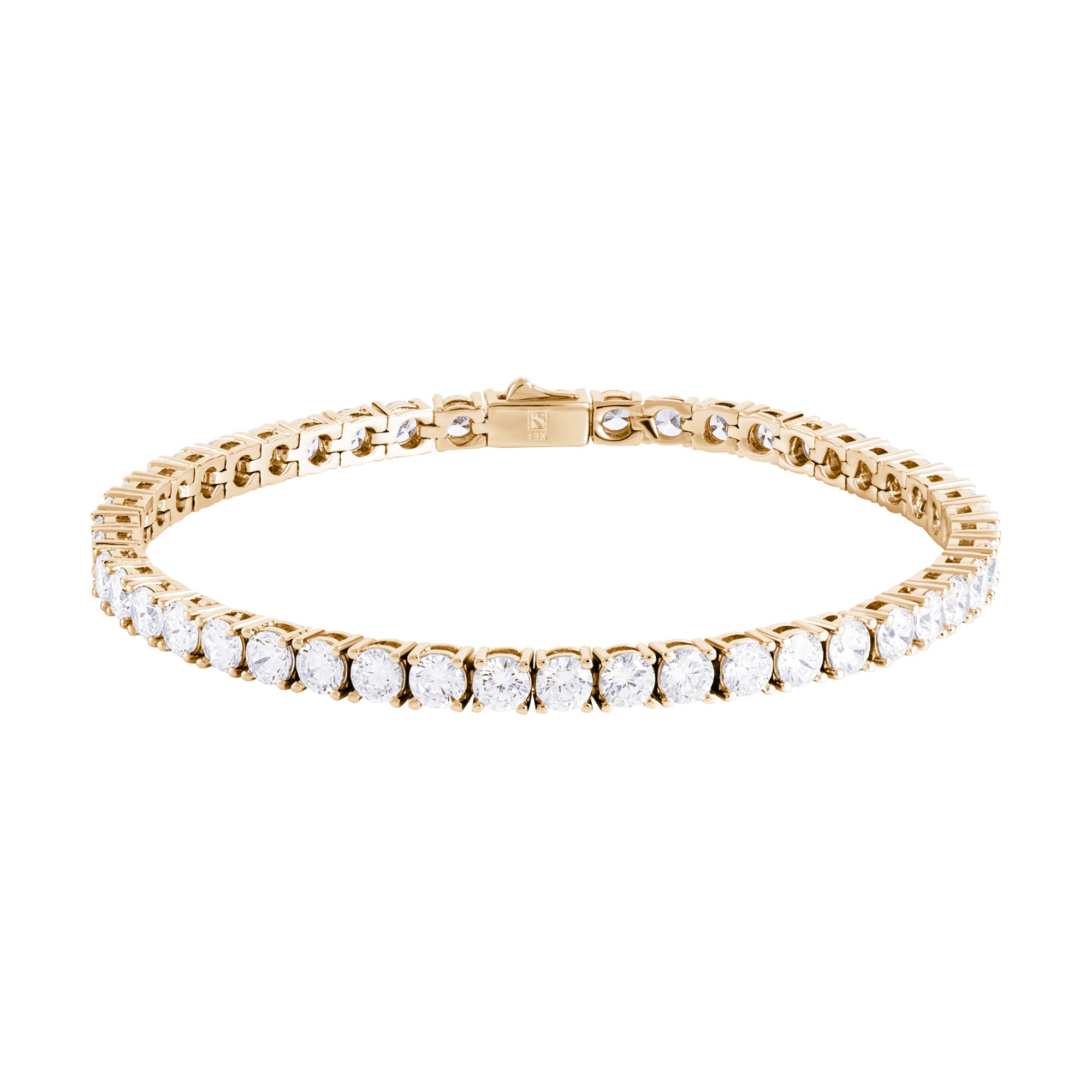 Bransoletka Tennis 4mm Złoto