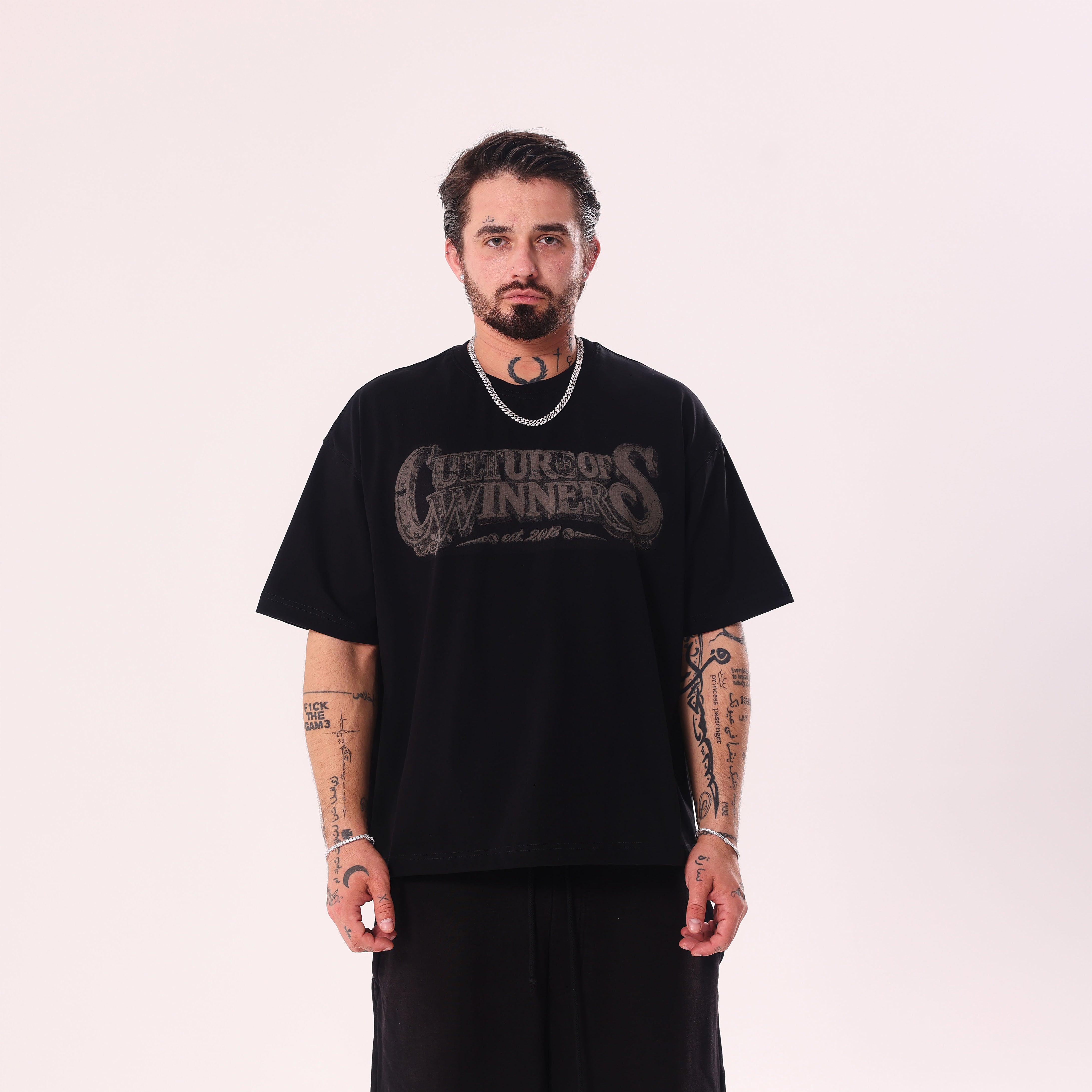 Koszulka Culture of Winners Czarna Boxy Fit