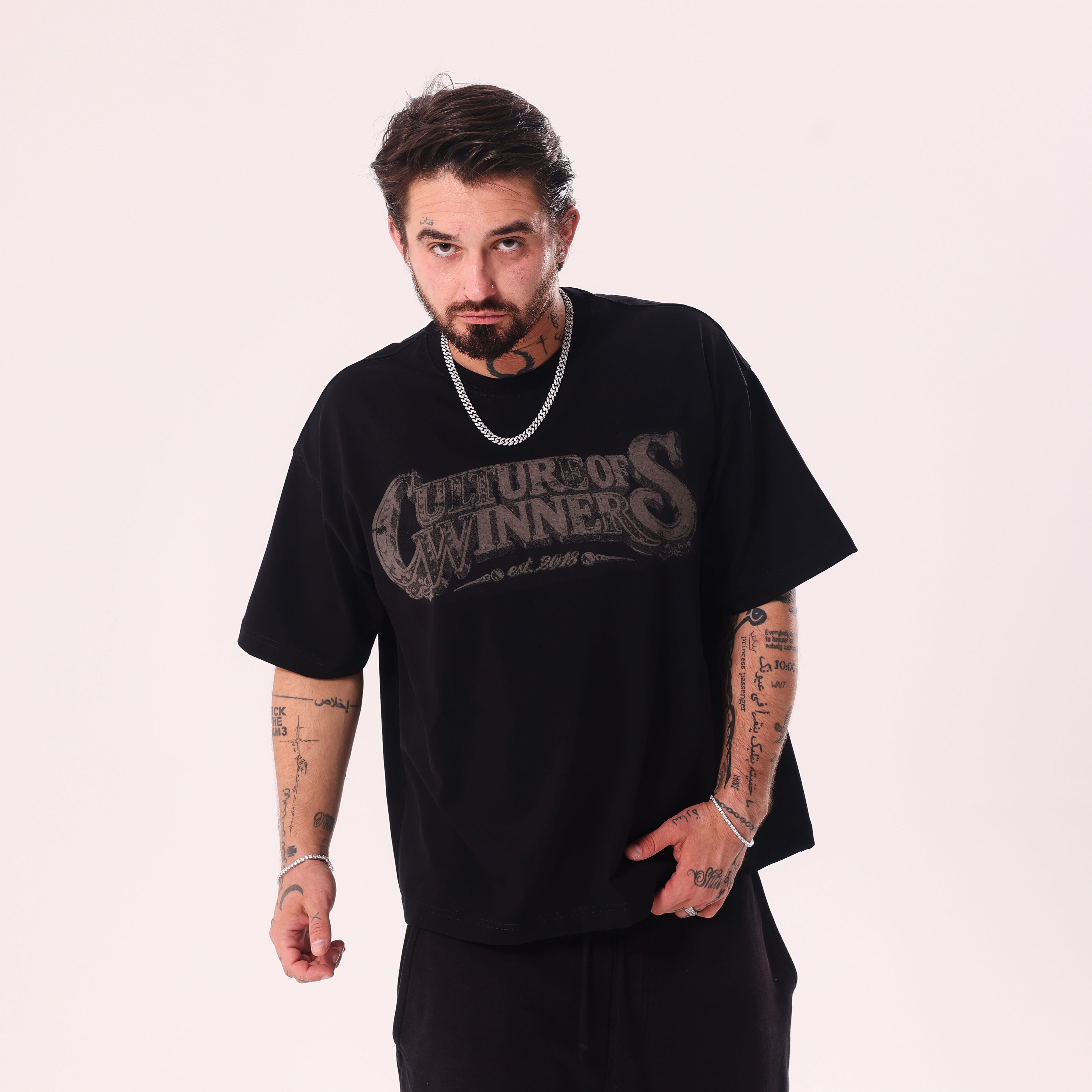 Koszulka Culture of Winners Czarna Boxy Fit
