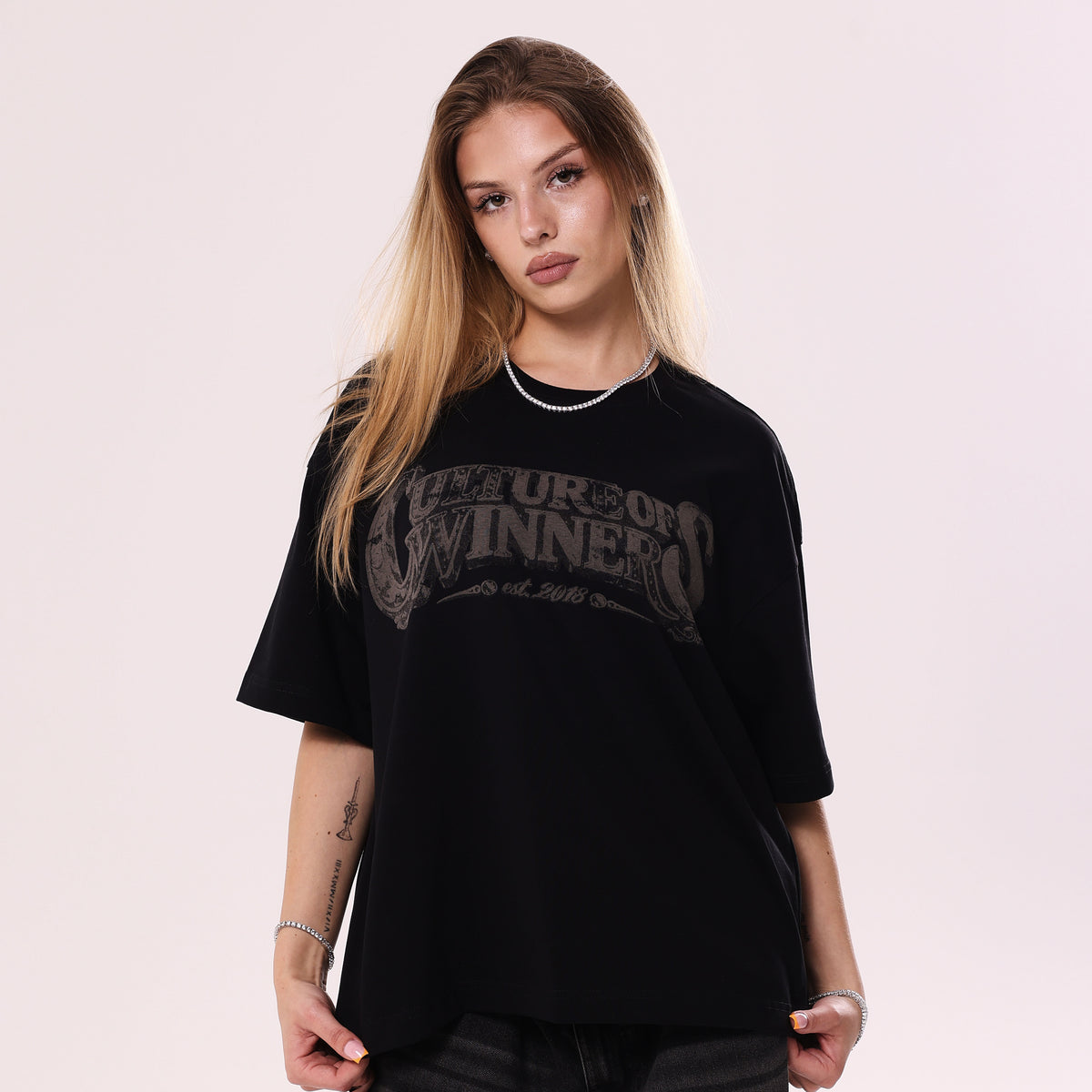 Koszulka Culture of Winners Czarna Boxy Fit