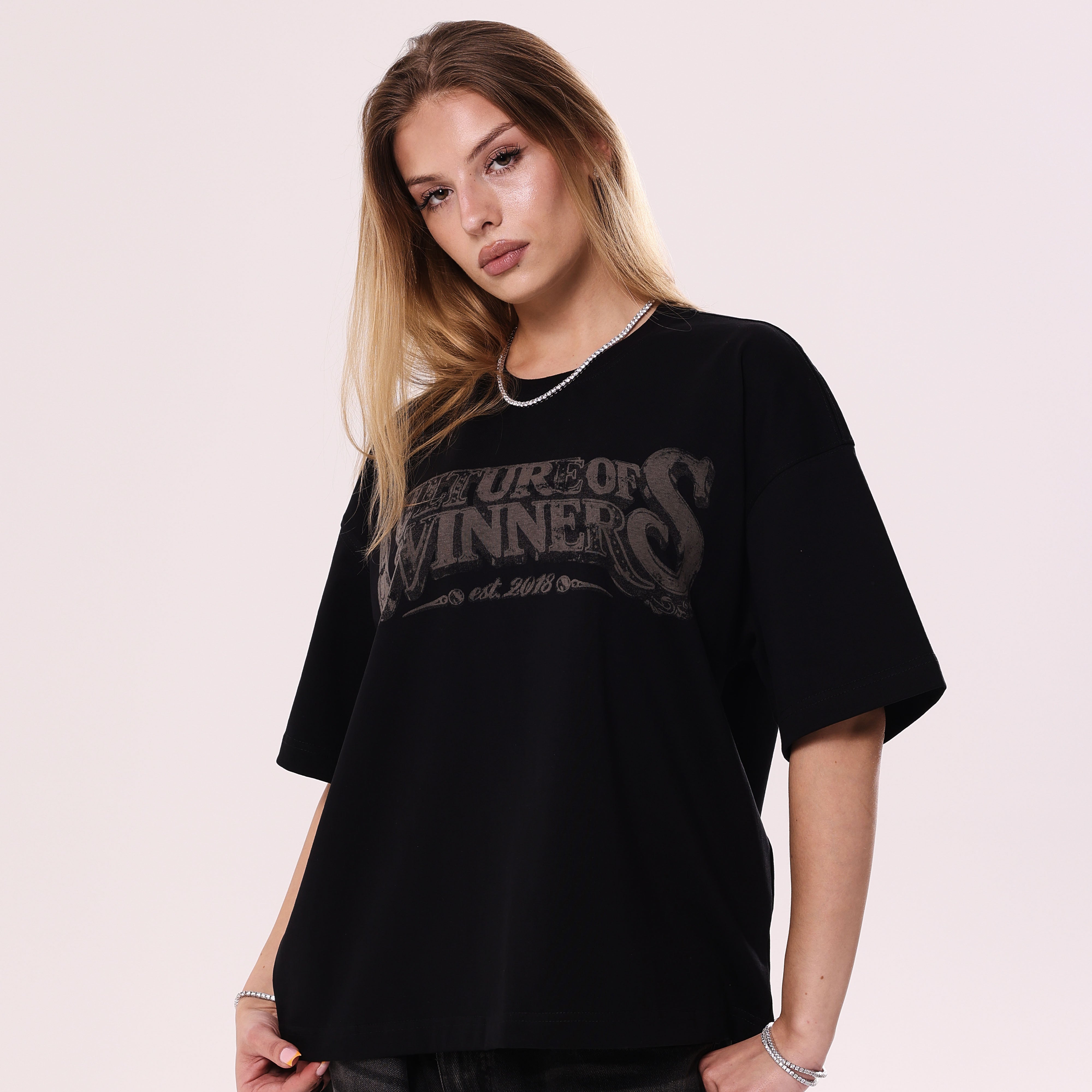 Koszulka Culture of Winners Czarna Boxy Fit