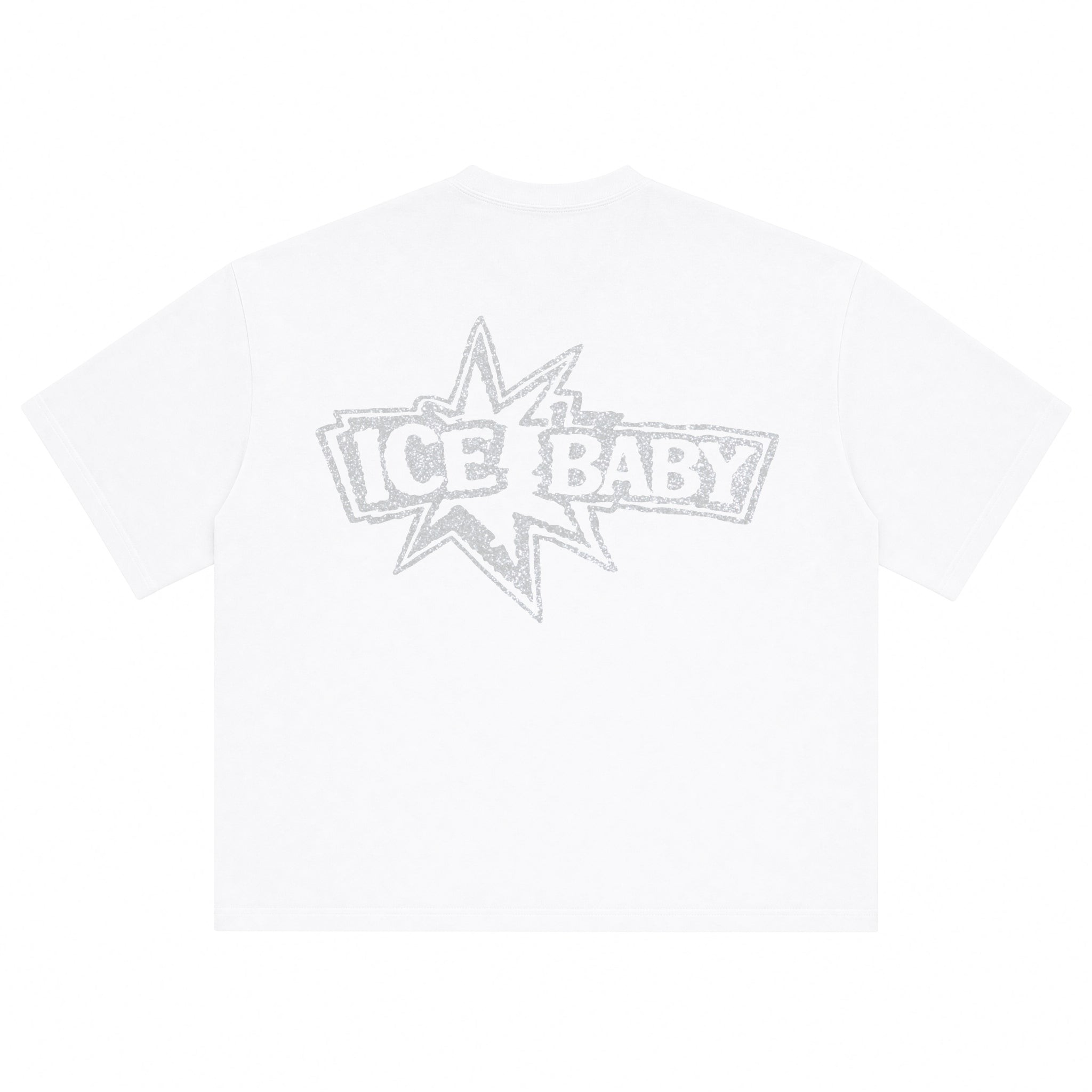 Koszulka ICE BABY Crystal Biała Boxy Fit