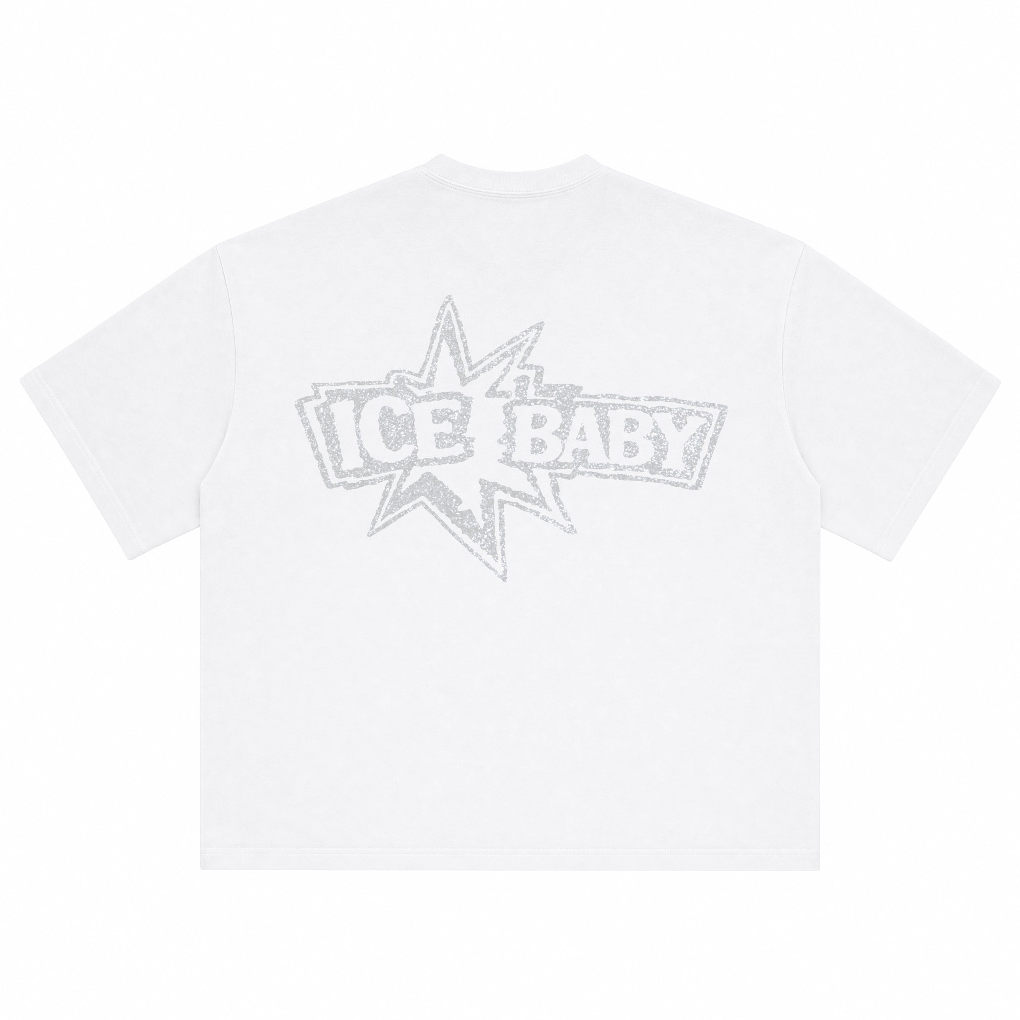 Koszulka ICE BABY Crystal Biała Boxy Fit