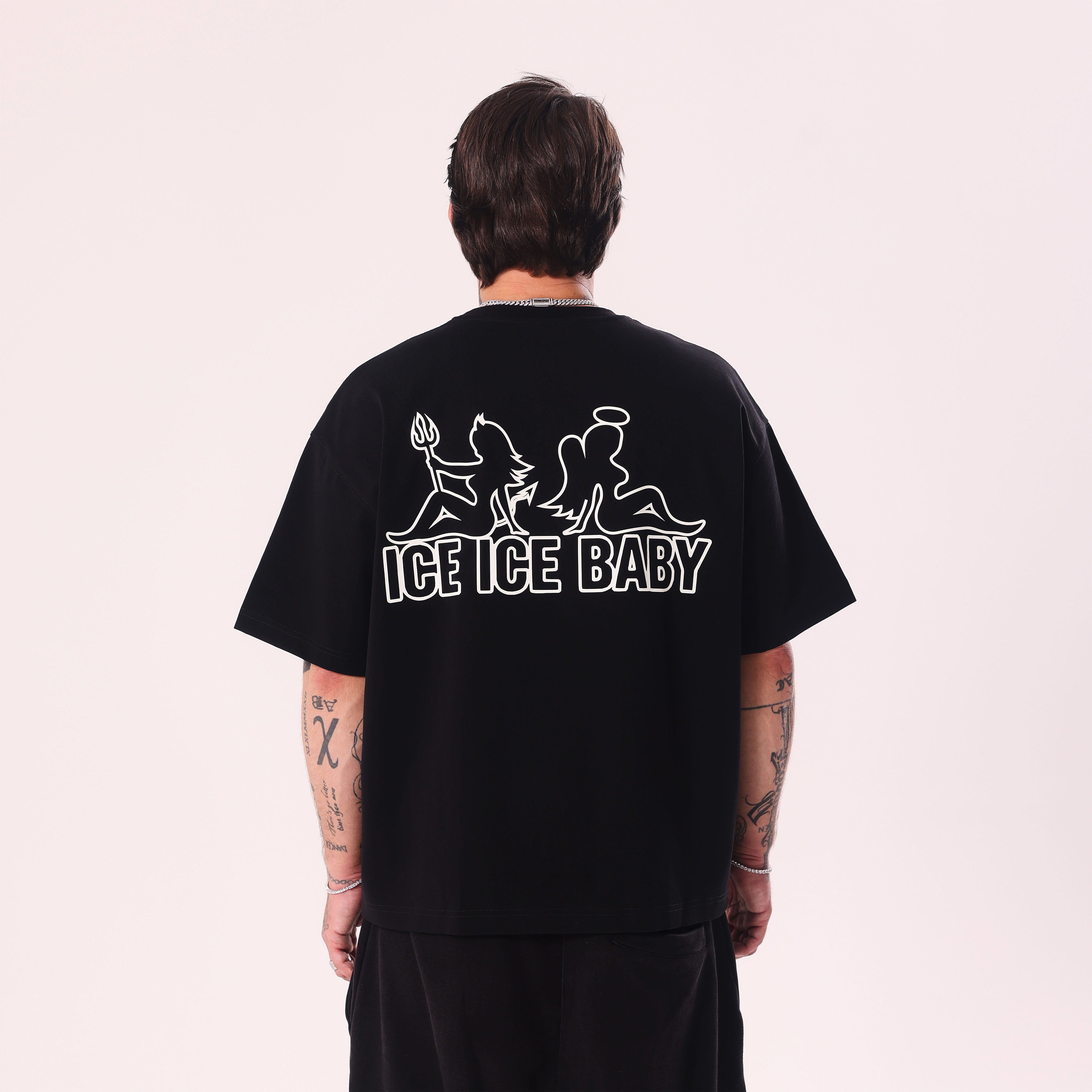 Koszulka ICE ICE BABY Fluo Czarna Boxy Fit