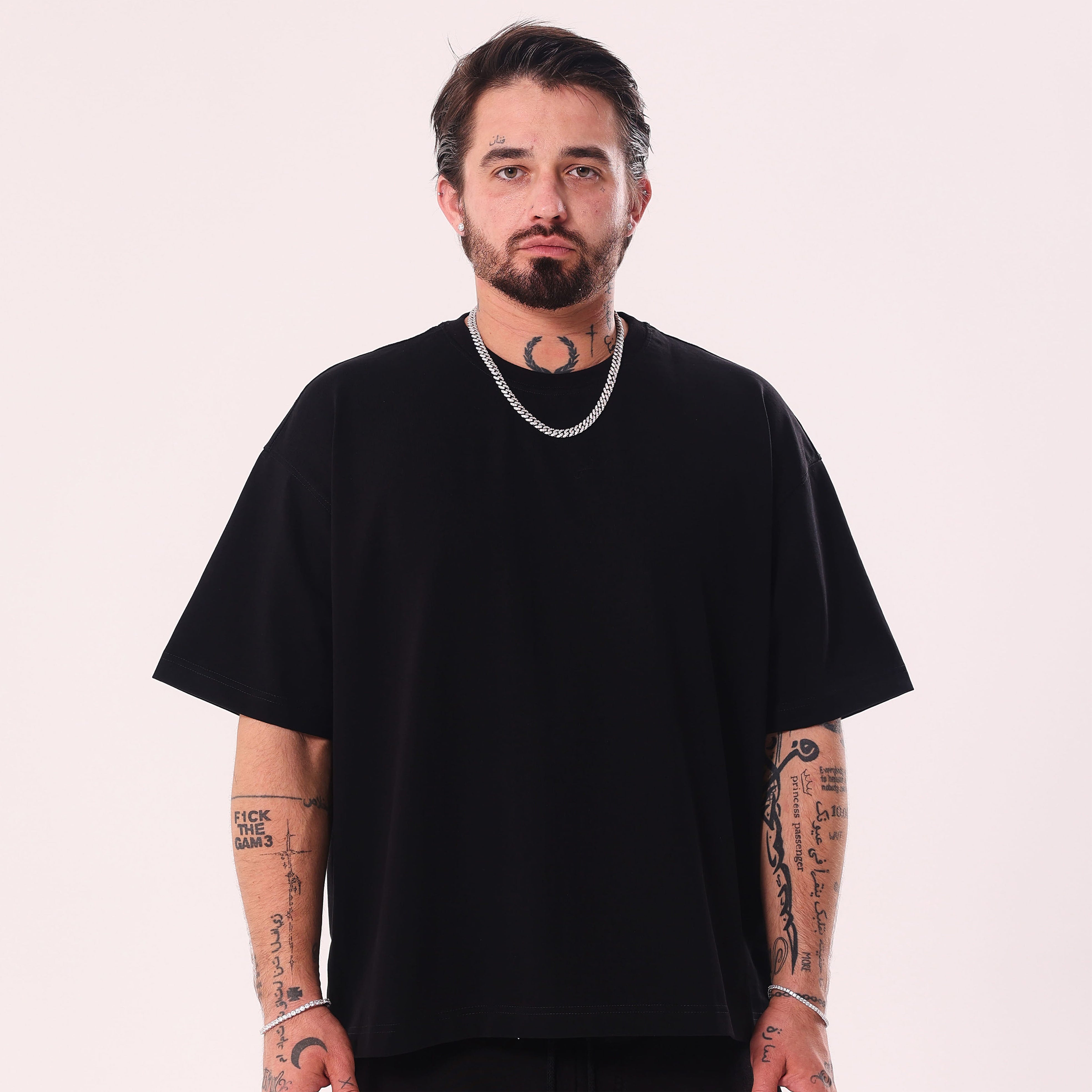 Koszulka ICE ICE BABY Fluo Czarna Boxy Fit