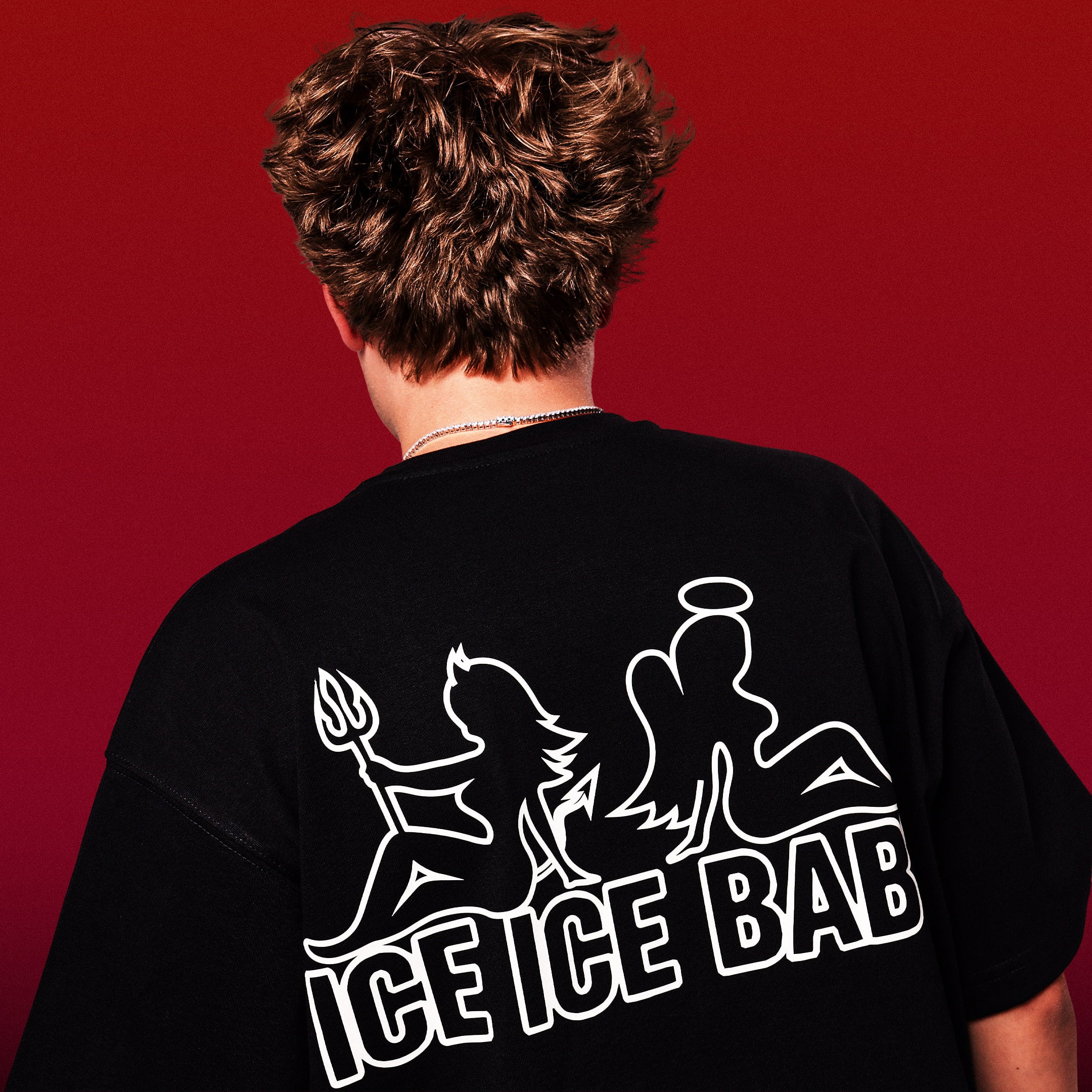 Koszulka ICE ICE BABY Fluo Czarna Boxy Fit