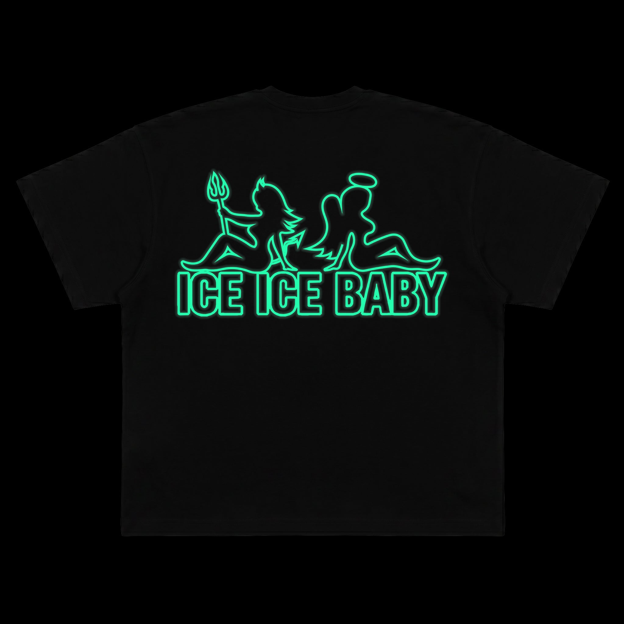 Koszulka ICE ICE BABY Fluo Czarna Boxy Fit