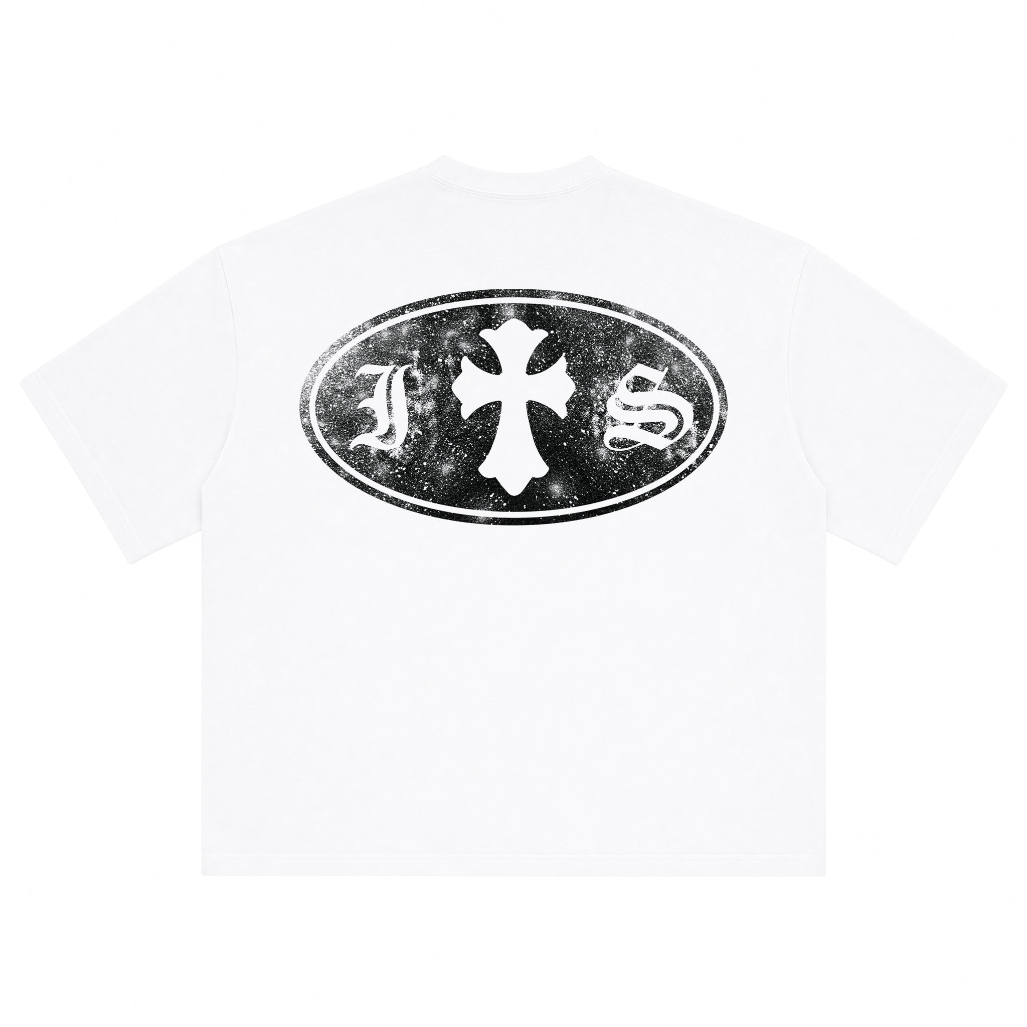 Koszulka IS Gothic Cross Biała Boxy Fit