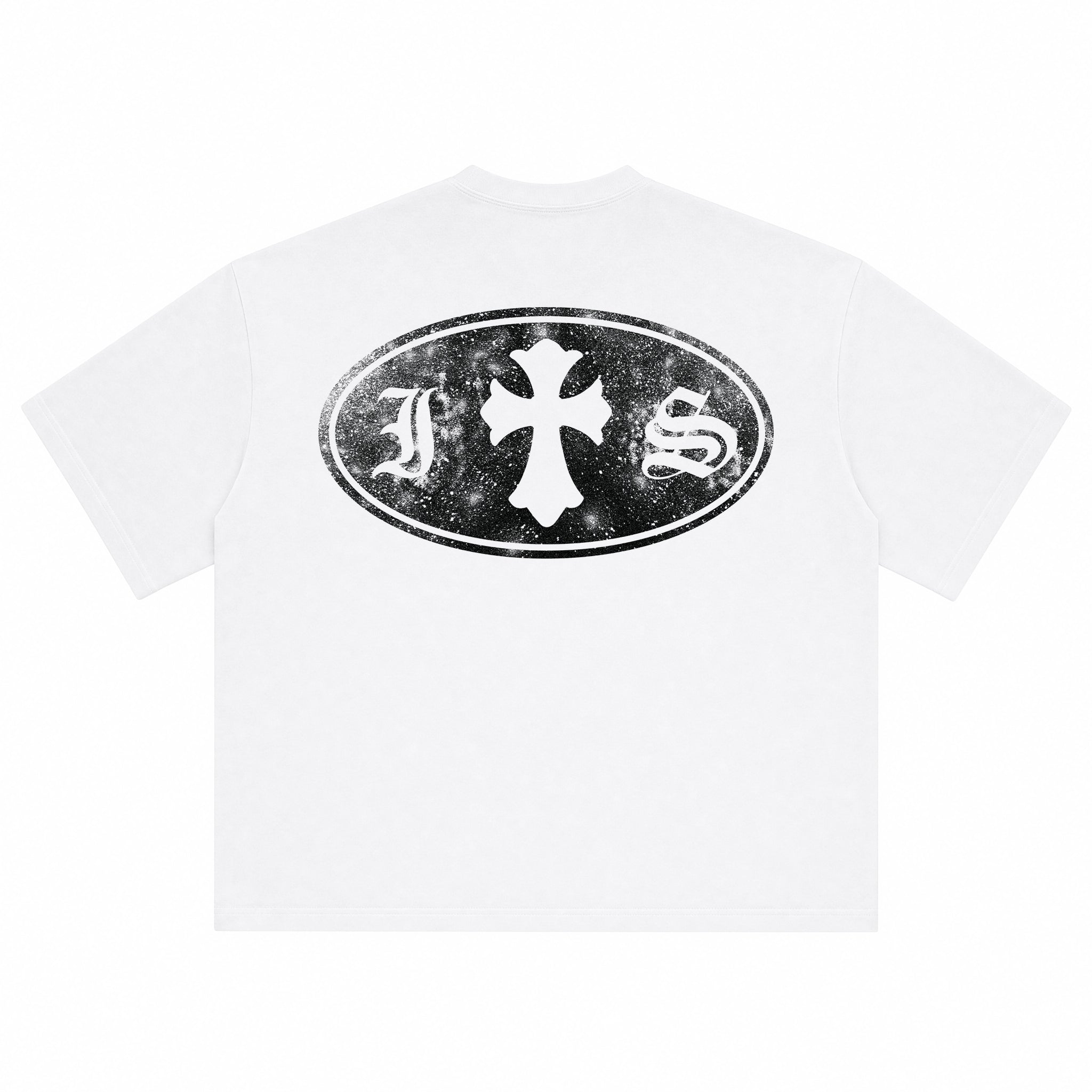 Koszulka IS Gothic Cross Biała Boxy Fit