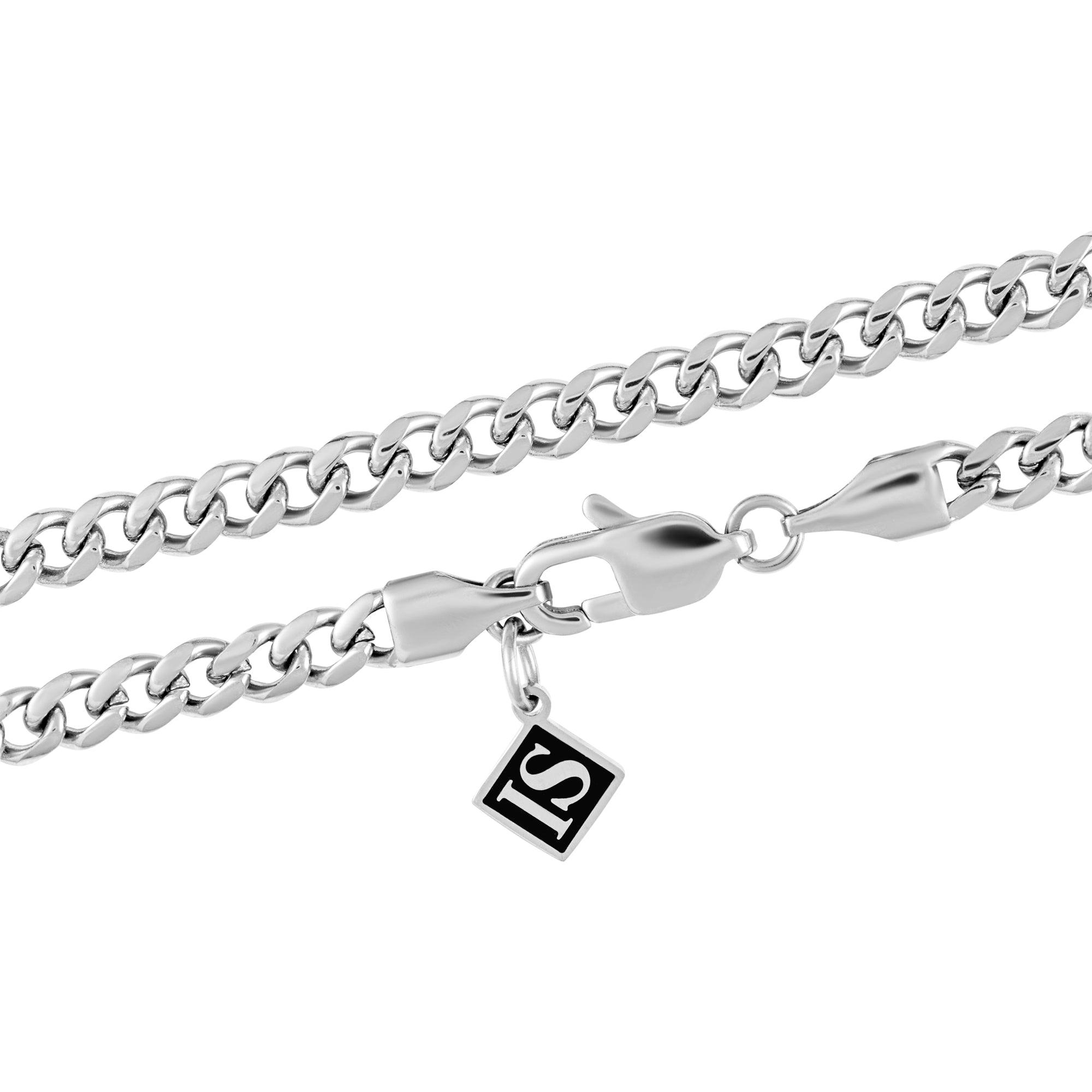 Miami Cuban Link 4mm Białe Złoto - IcedStuff