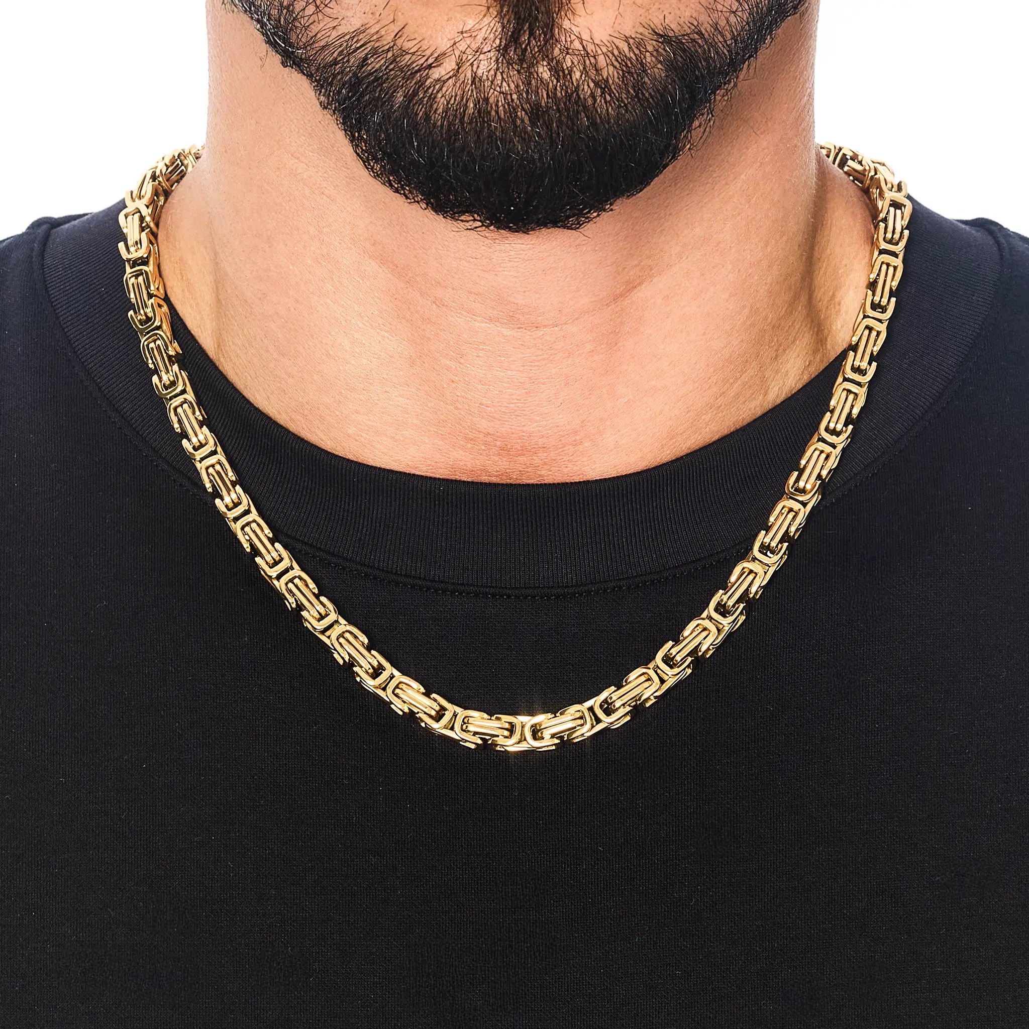 Łańcuch Królewski 7mm Złoto