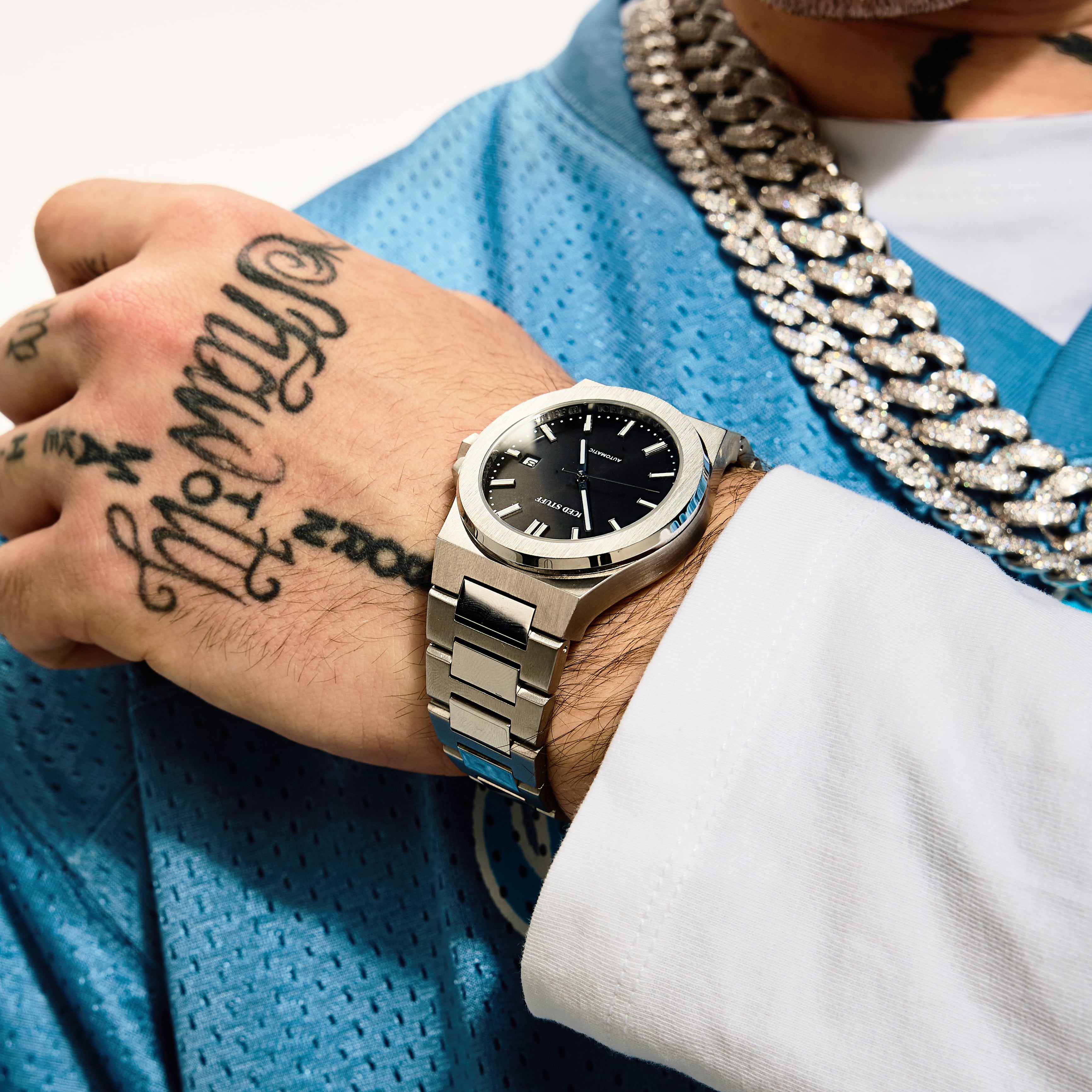 Zegarek Alpha Champ Automatic 40mm Białe Złoto