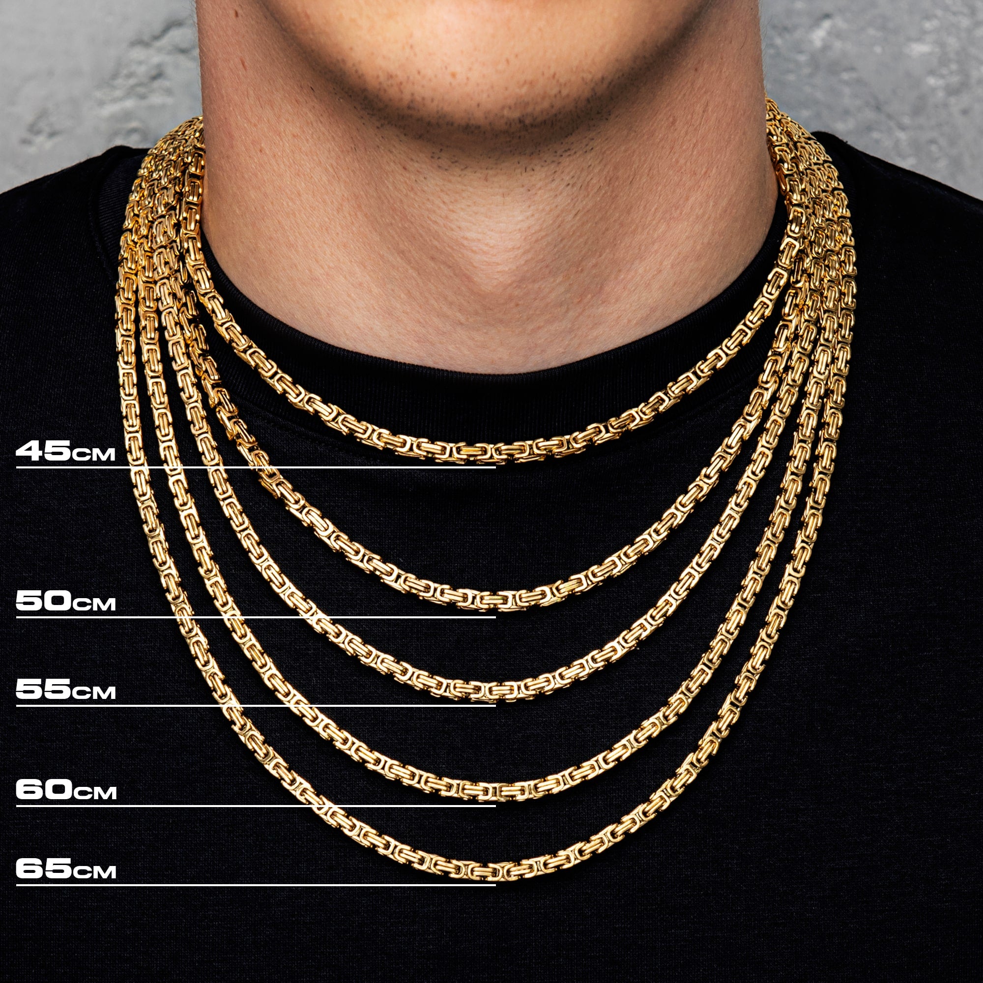 Łańcuch Królewski 6mm Złoto