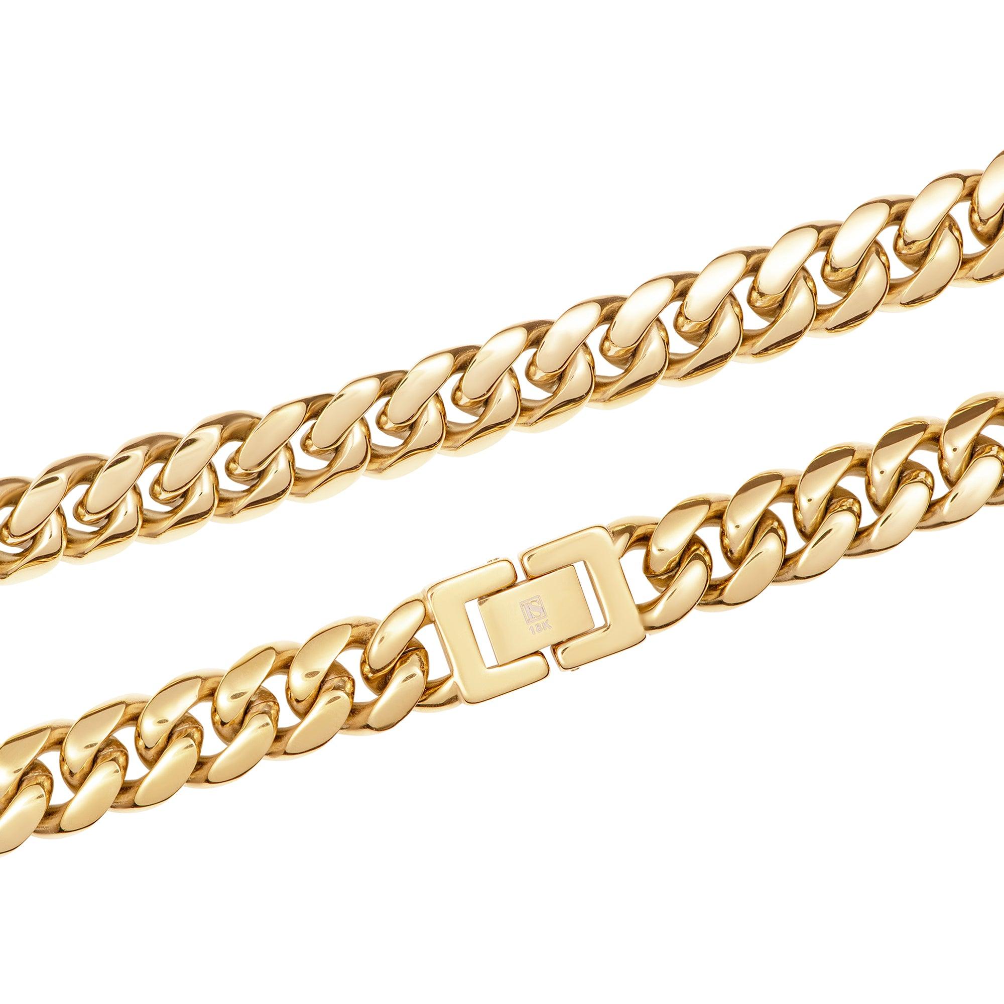 Miami Cuban Link 10mm Złoto - IcedStuff