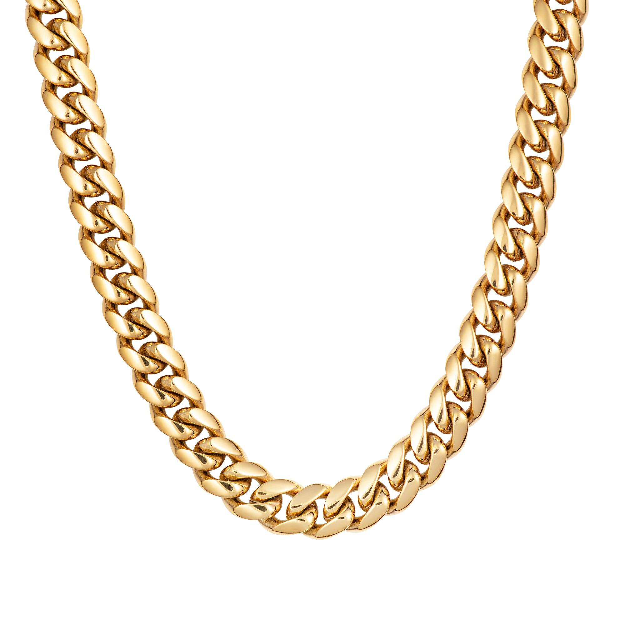 Miami Cuban Link 12mm Złoto - IcedStuff