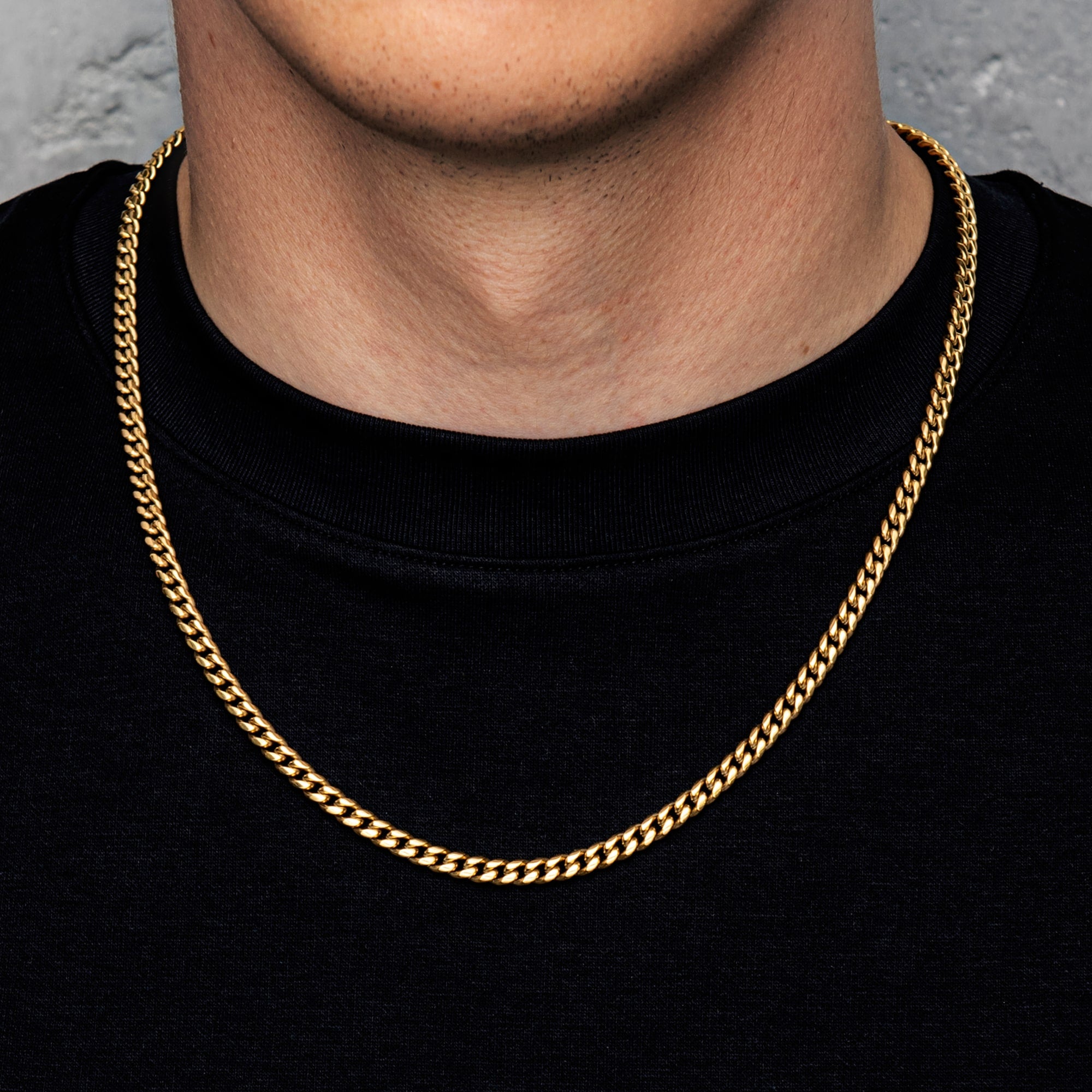Łańcuch Miami Cuban Link 5mm Złoto