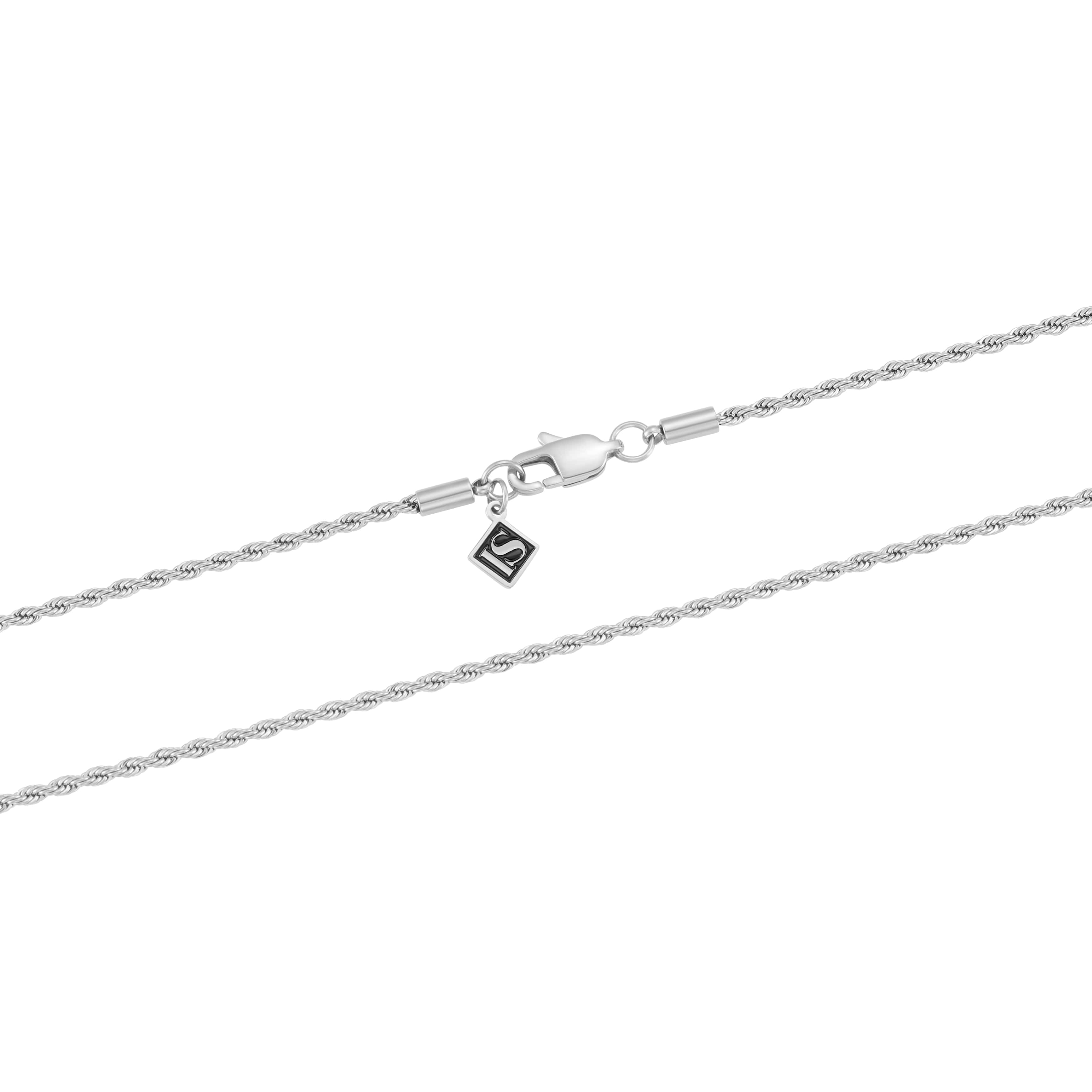 Bransoletka Rope 2mm Białe Złoto