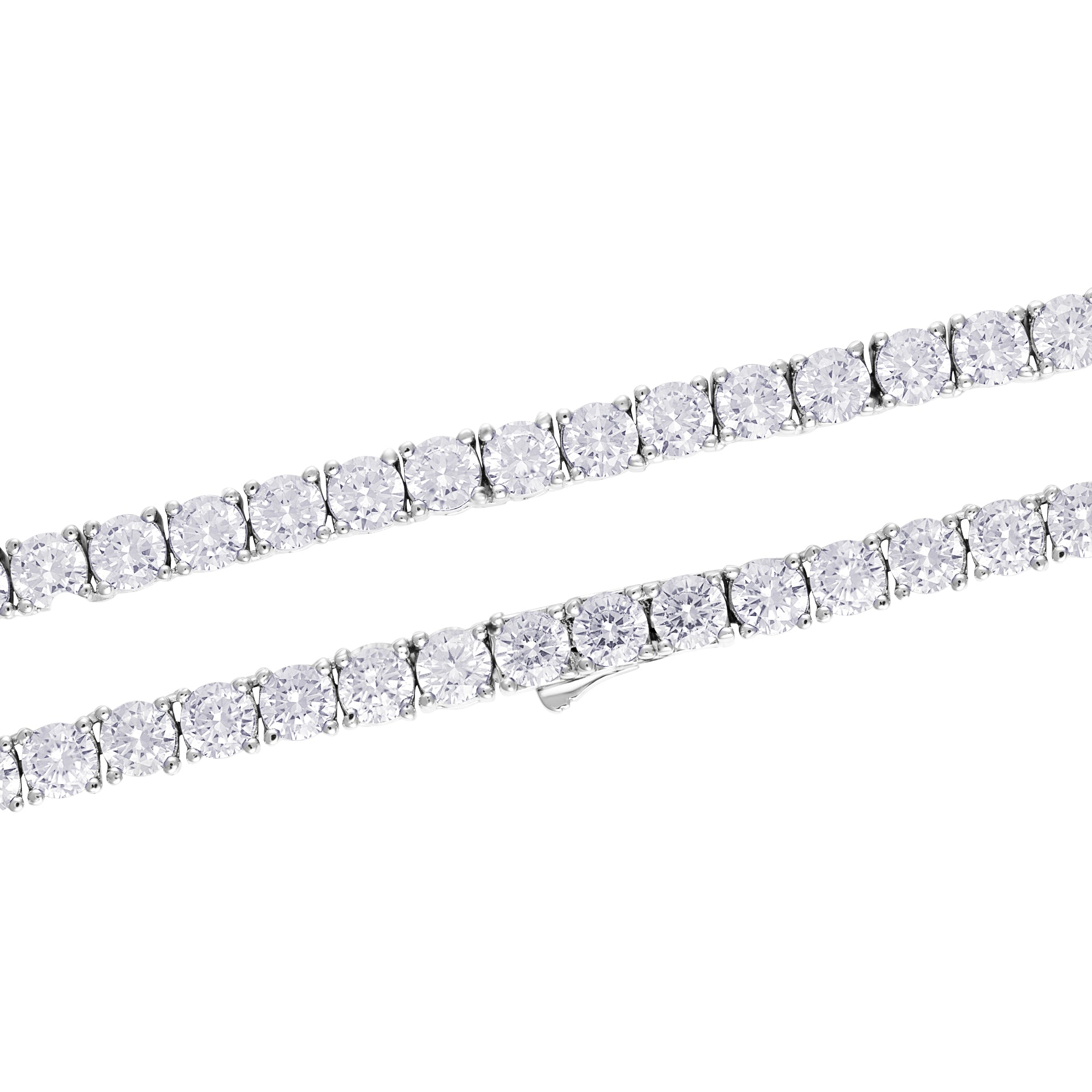 Bransoletka Tennis 5mm Białe Złoto