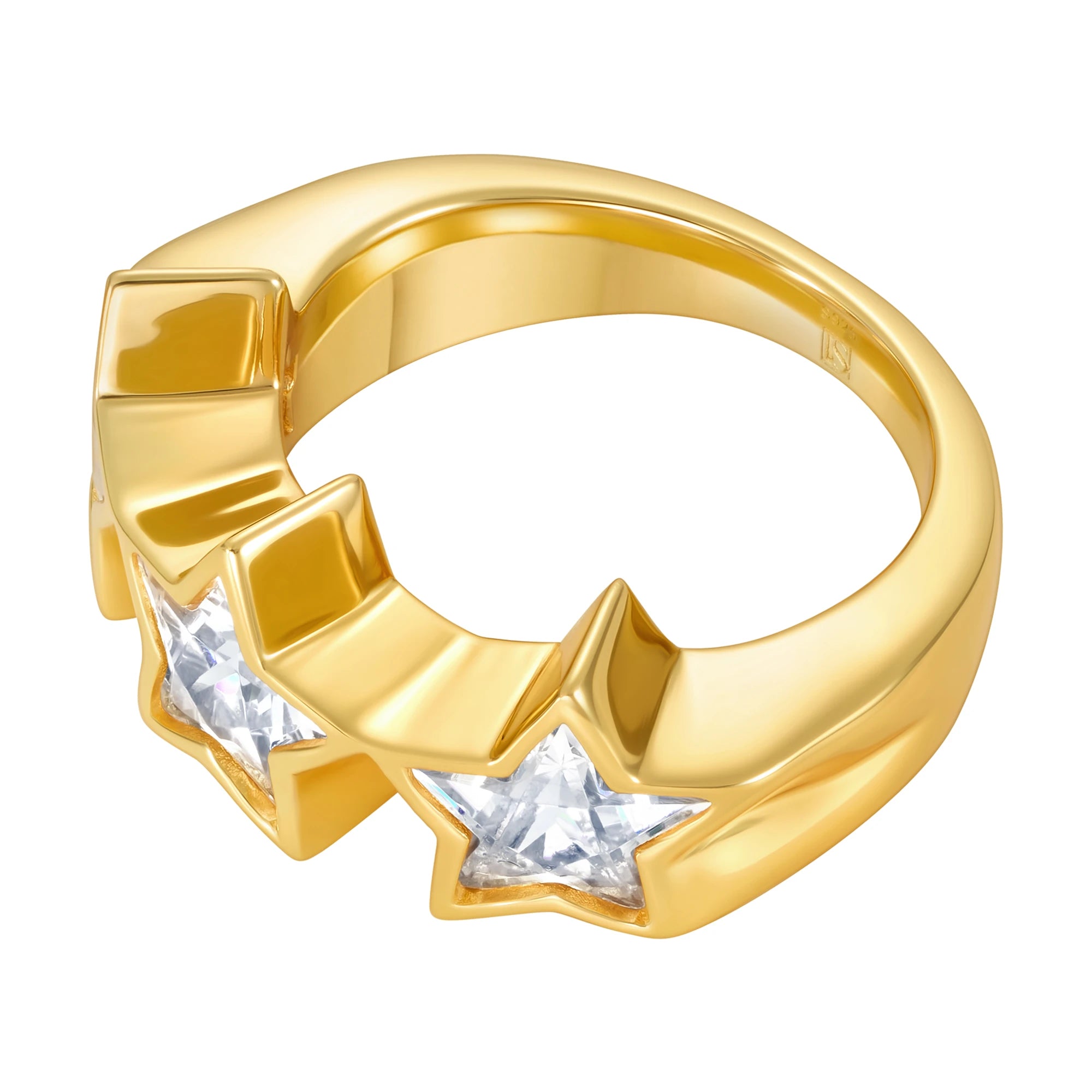 Pierścień Diamond Stars Złoto