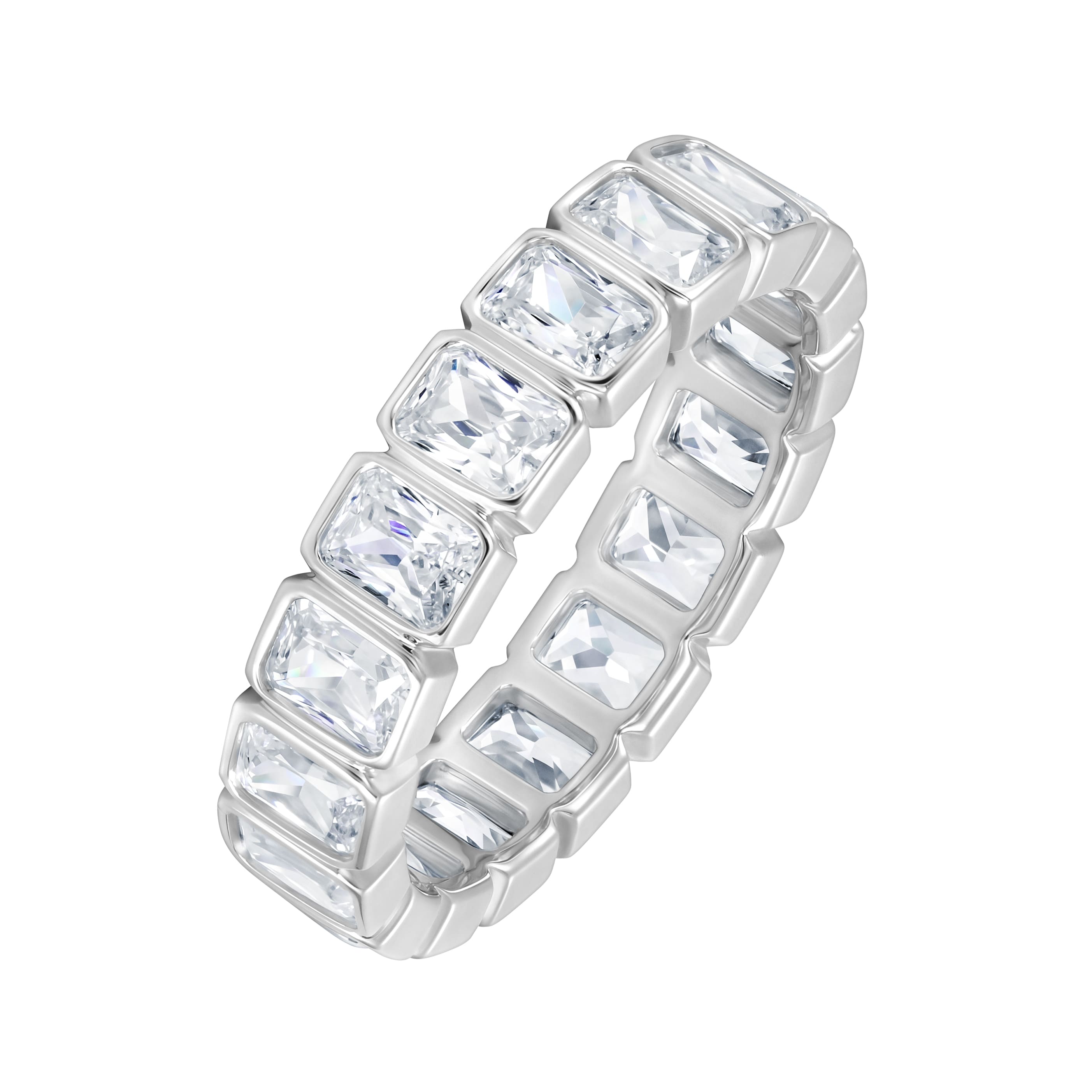 Pierścionek Tennis Diamond Rectangle S925