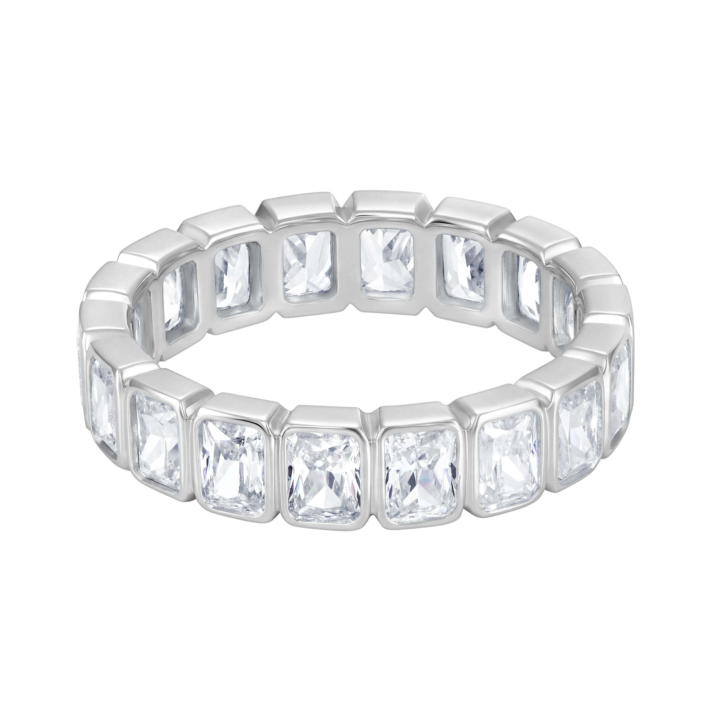 Pierścionek Tennis Diamond Rectangle S925
