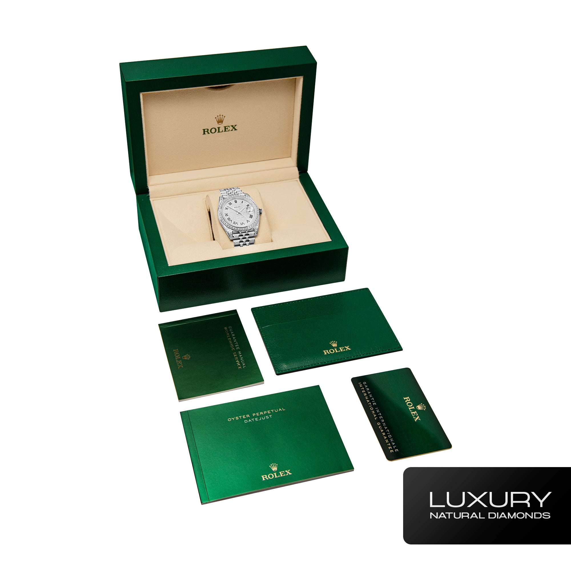 Diamentowy Zegarek Rolex Datejust 41mm Iced Out