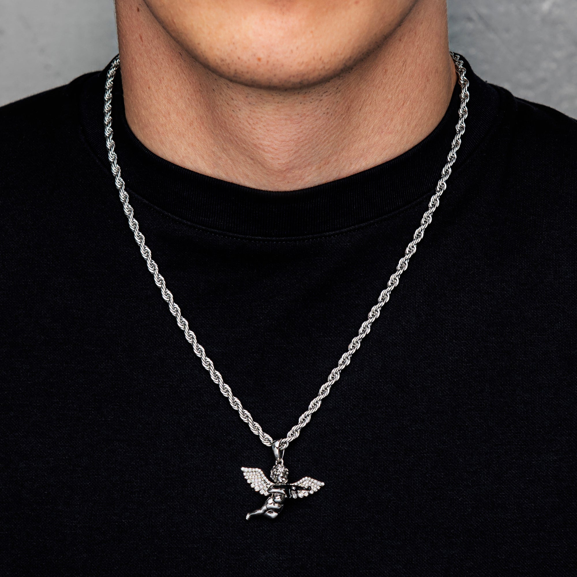 Zawieszka Angel of War Białe Złoto