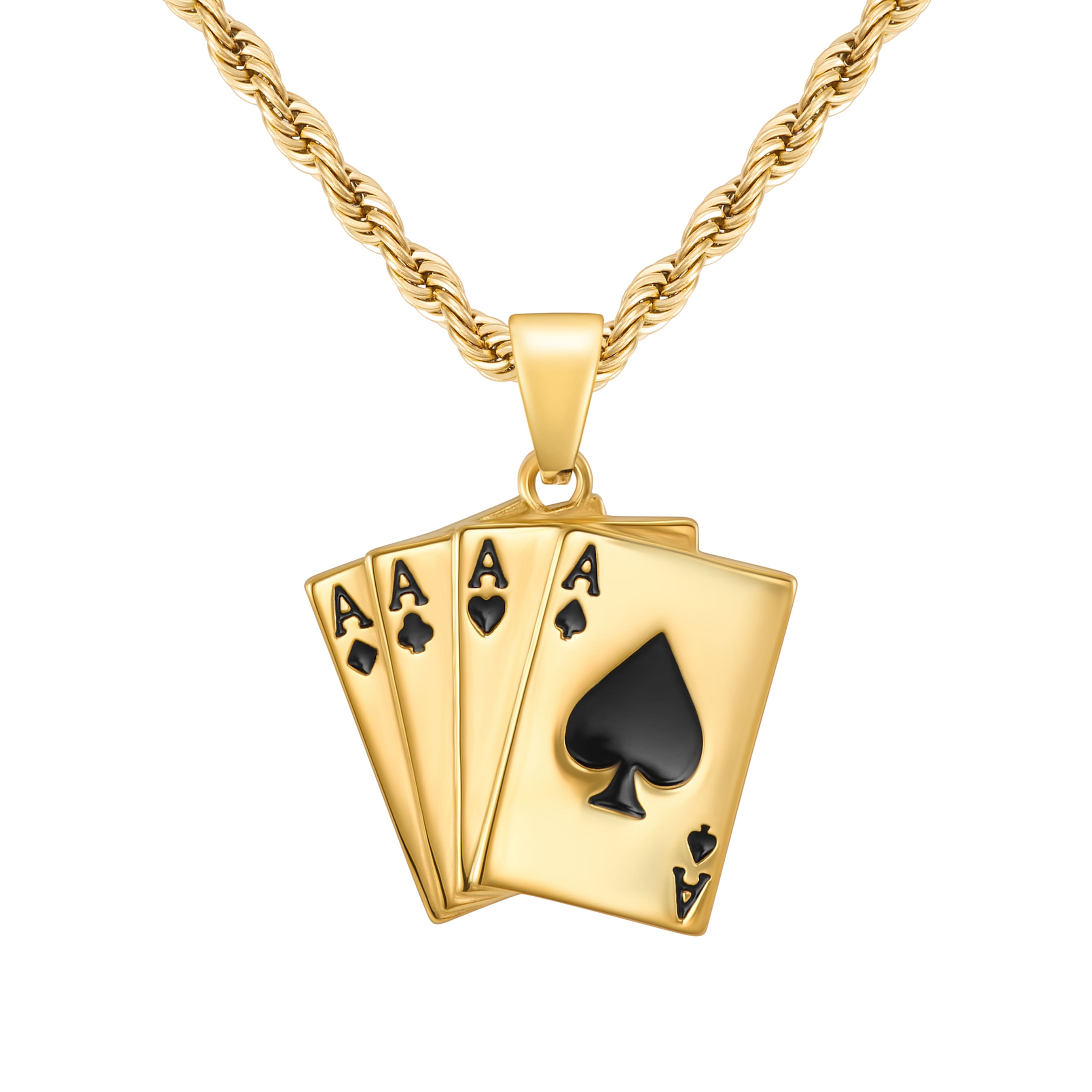 Zawieszka Cards 4 Aces Złoto