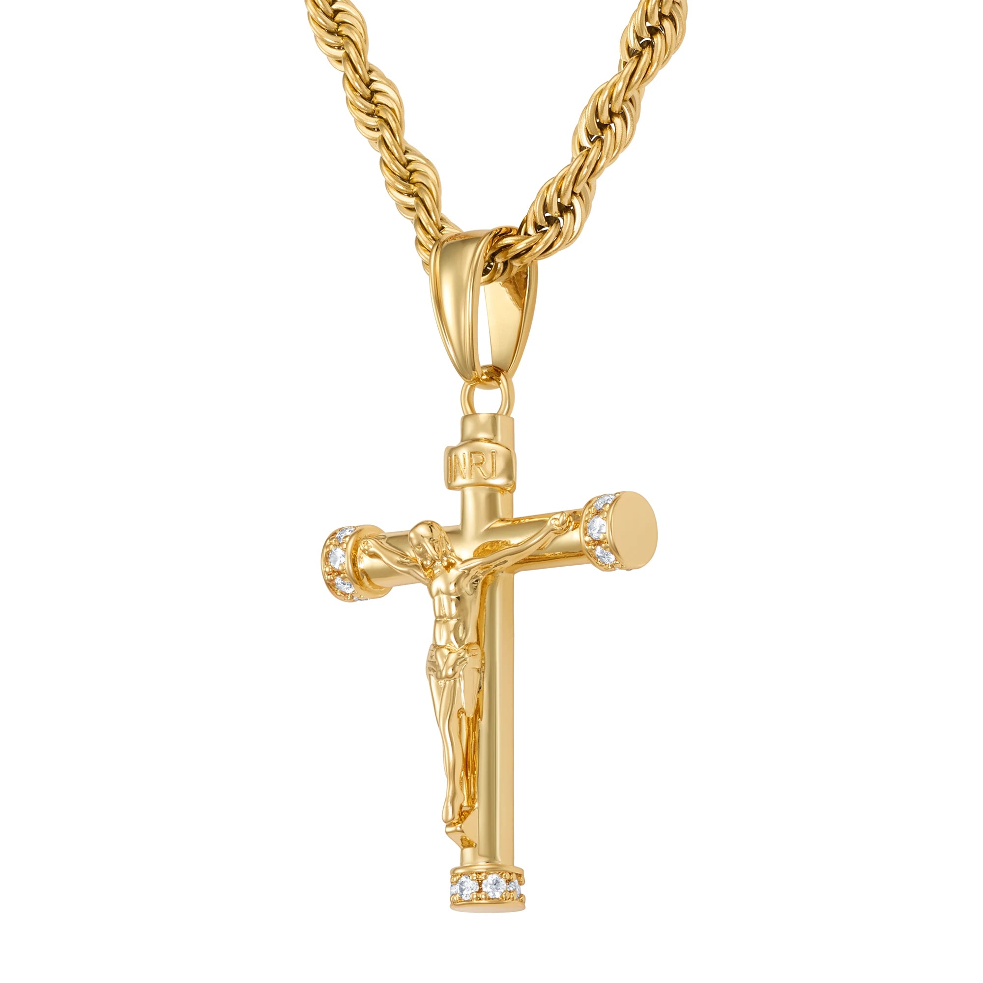 Zawieszka Diamond Crucifix Złoto
