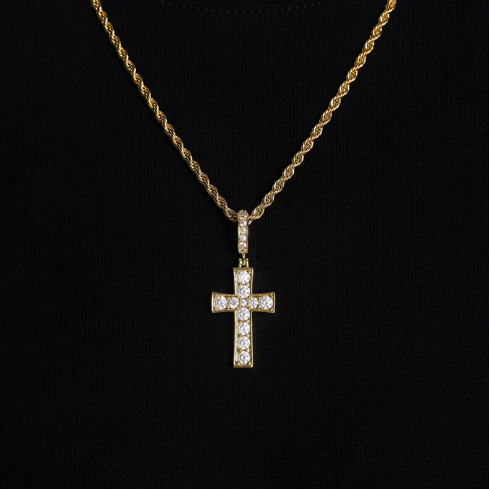 Zawieszka Diamond Gem Cross Złoto