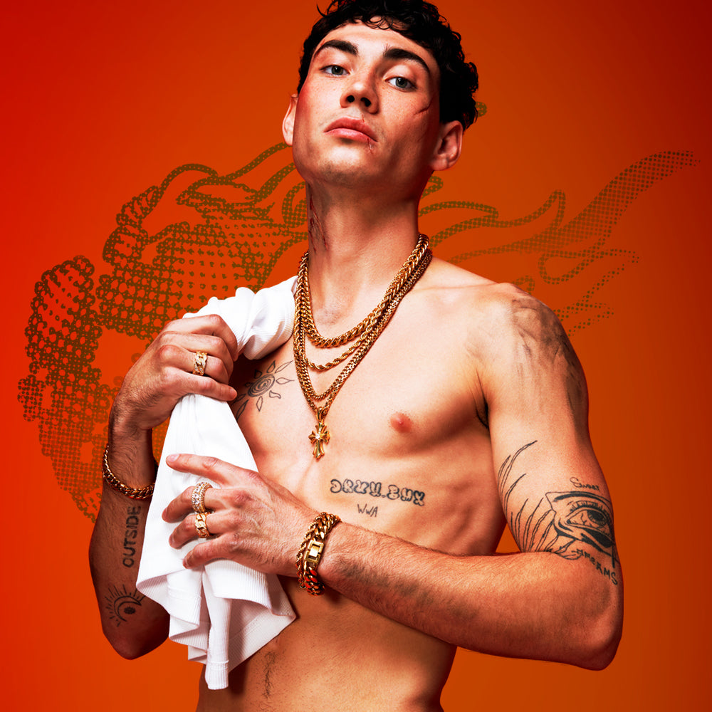 Zawieszka Reborn Cross Złoto