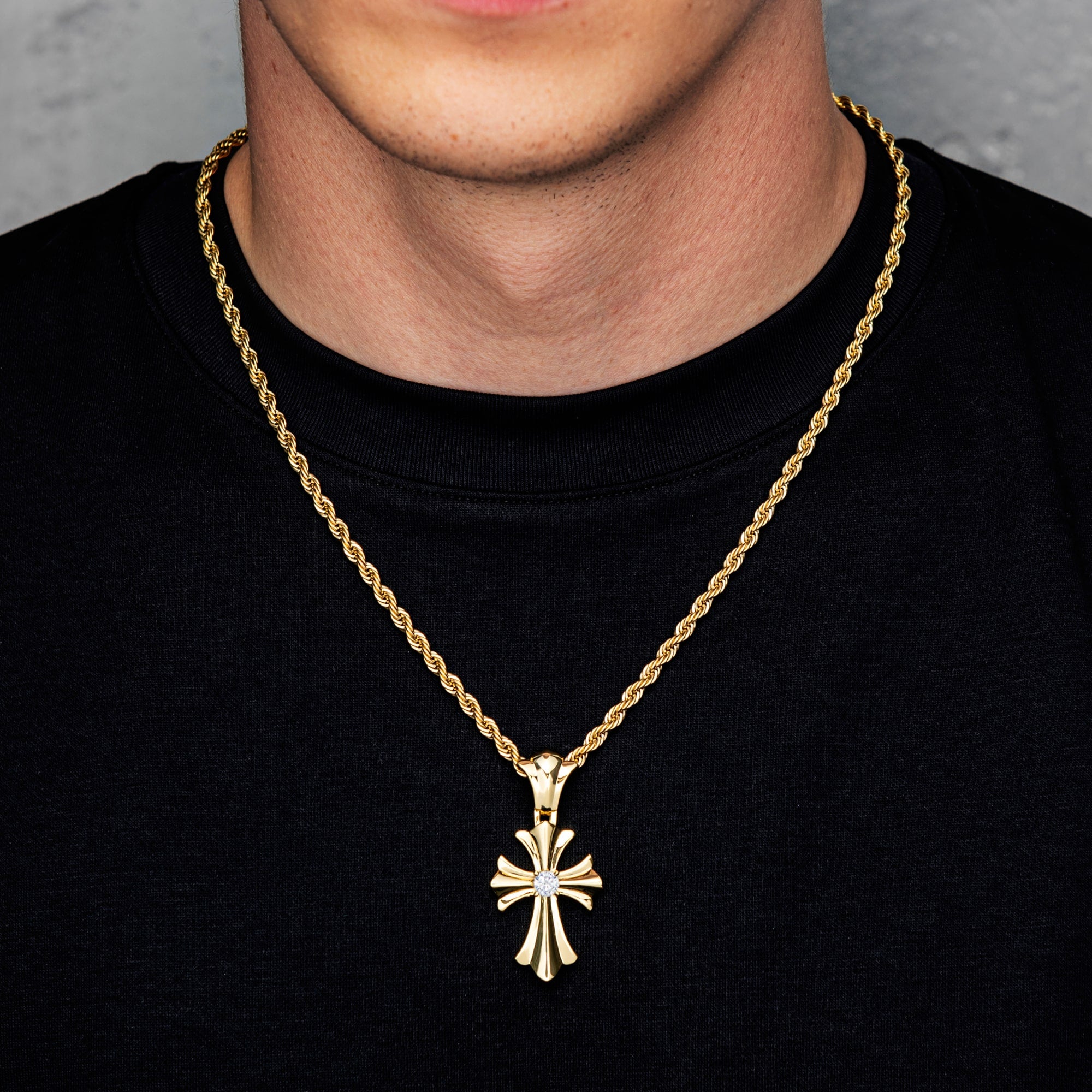 Zawieszka Reborn Cross Złoto