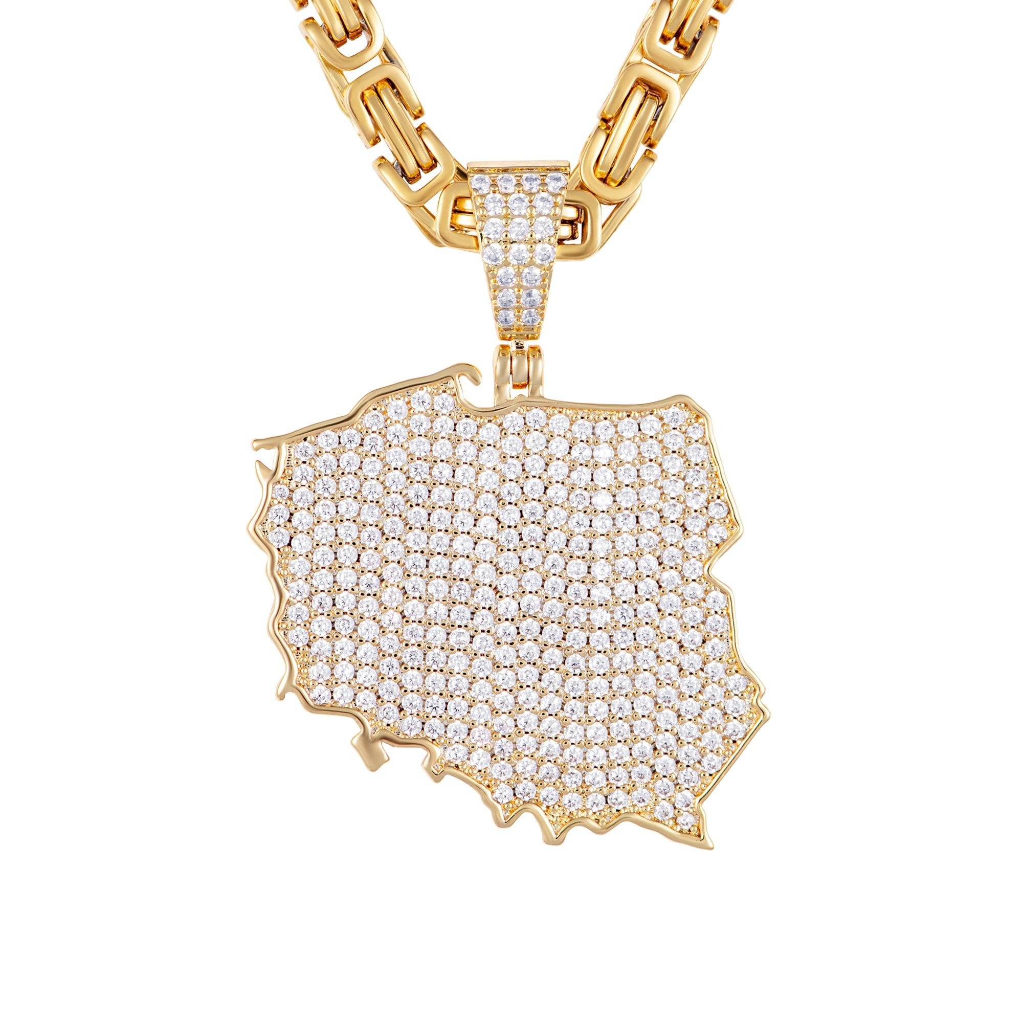 MAPA POLSKI ZŁOTO - IcedStuff