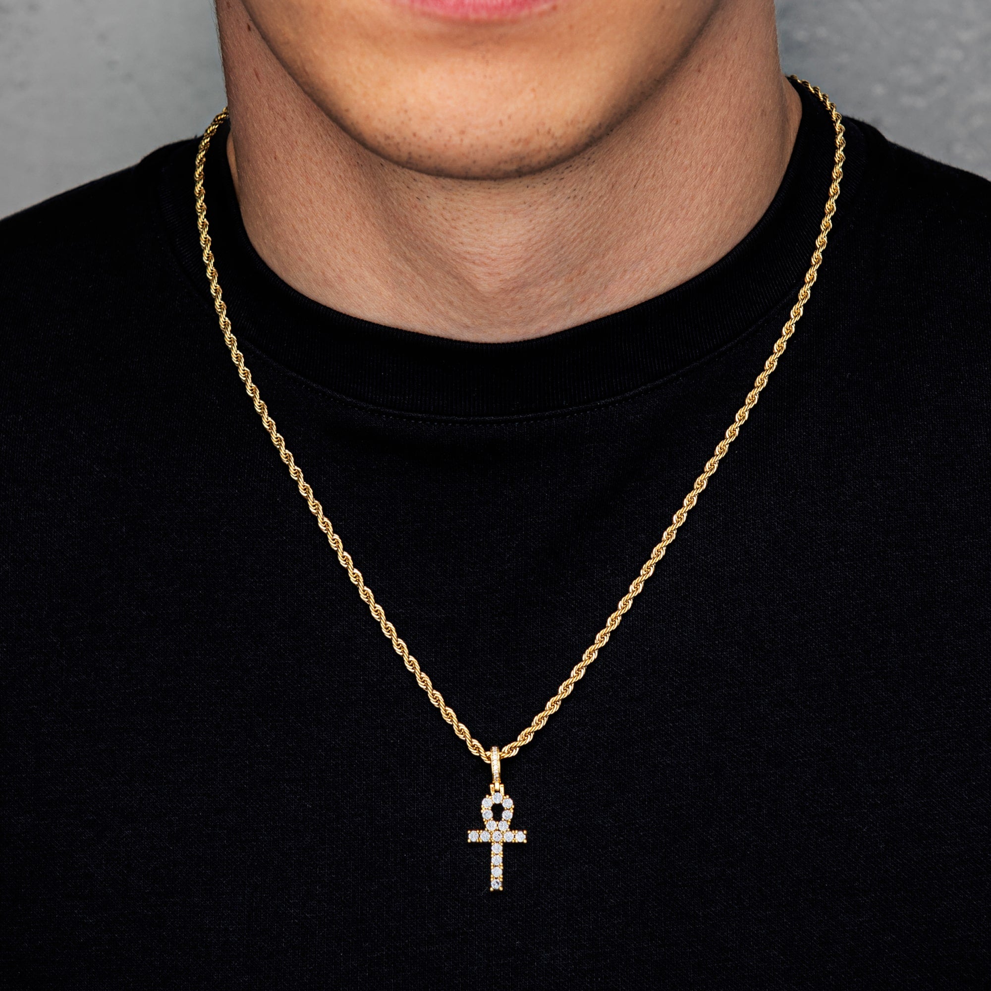 Zawieszka Micro ANKH Cross Złoto