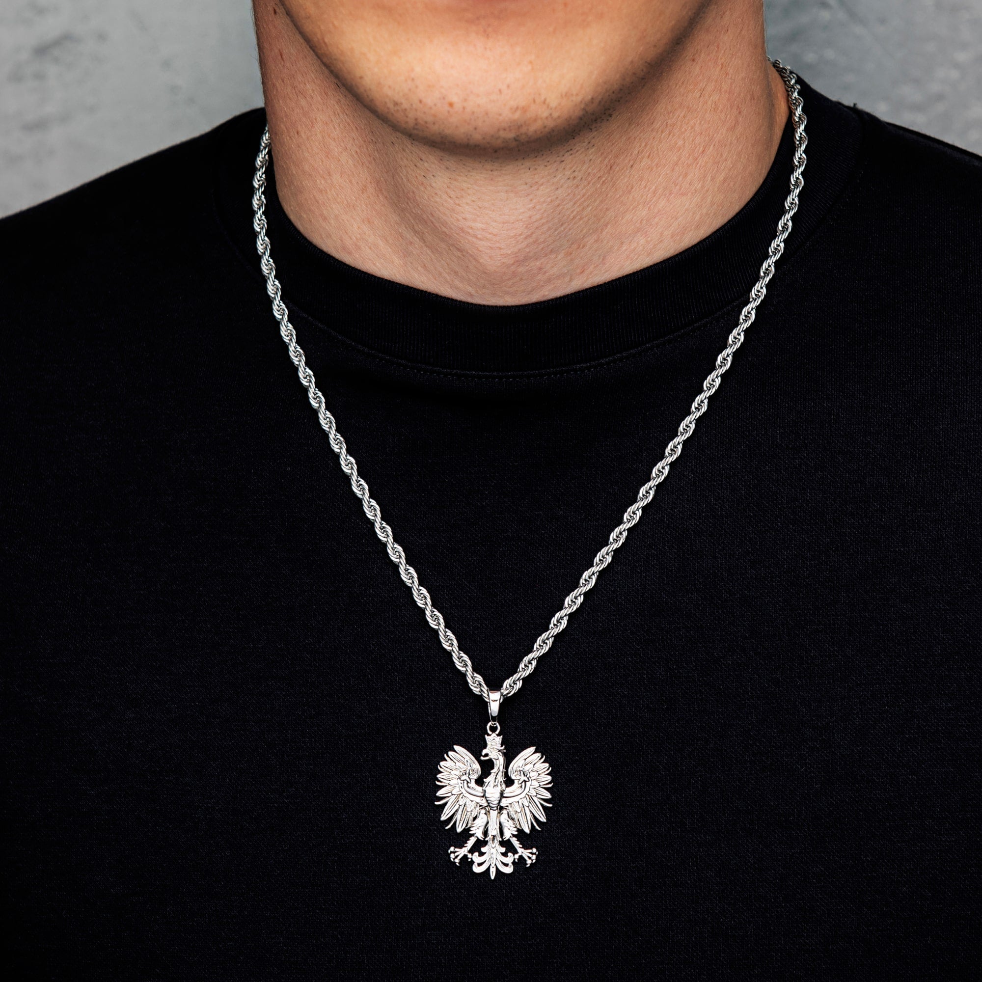 Zawieszka Orzeł Polski Białe Złoto