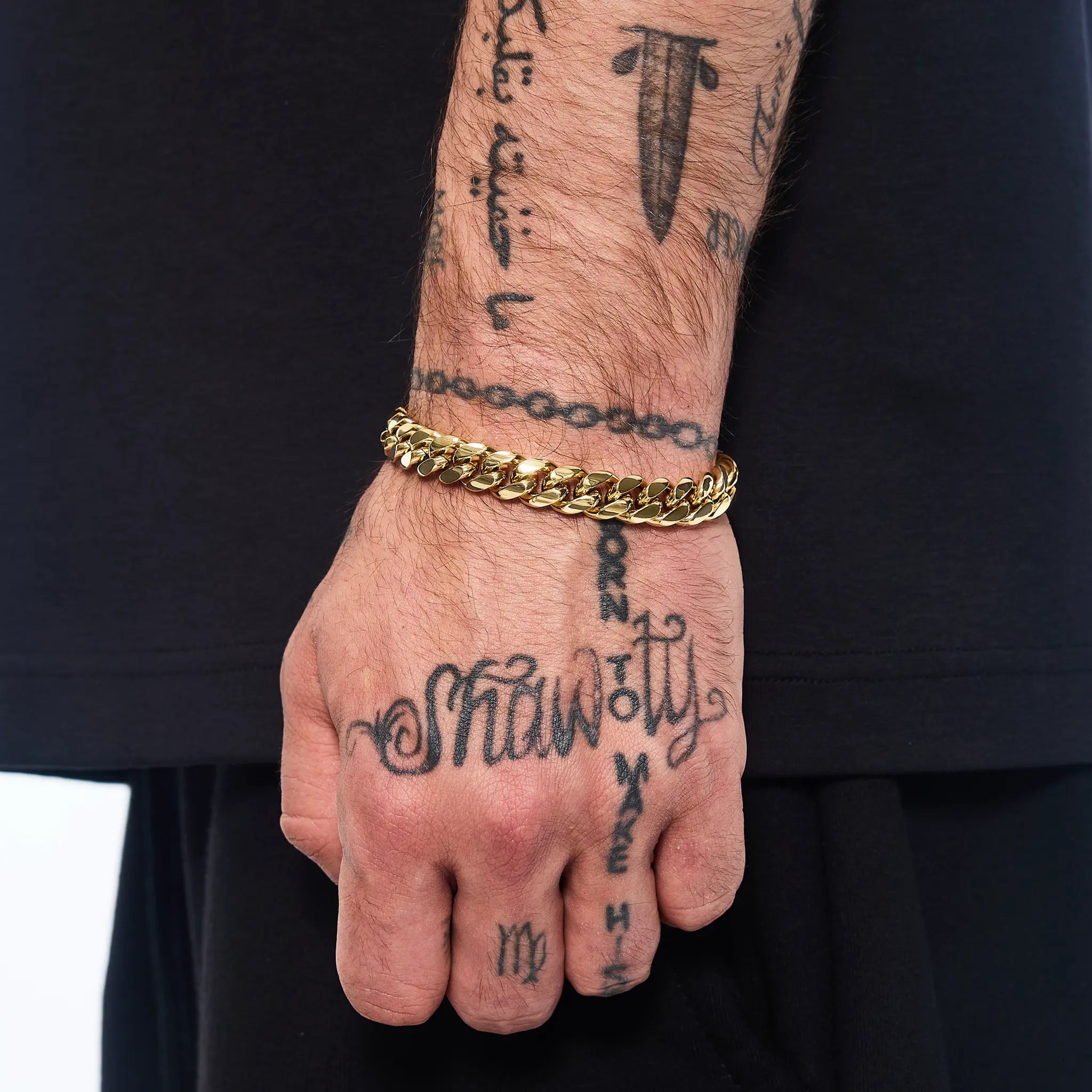 Bransoletka Premium Miami Cuban Link 10mm Złoto