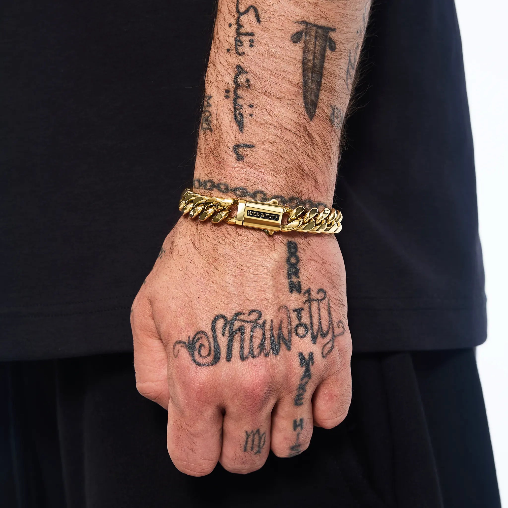 Bransoletka Premium Miami Cuban Link 12mm Złoto