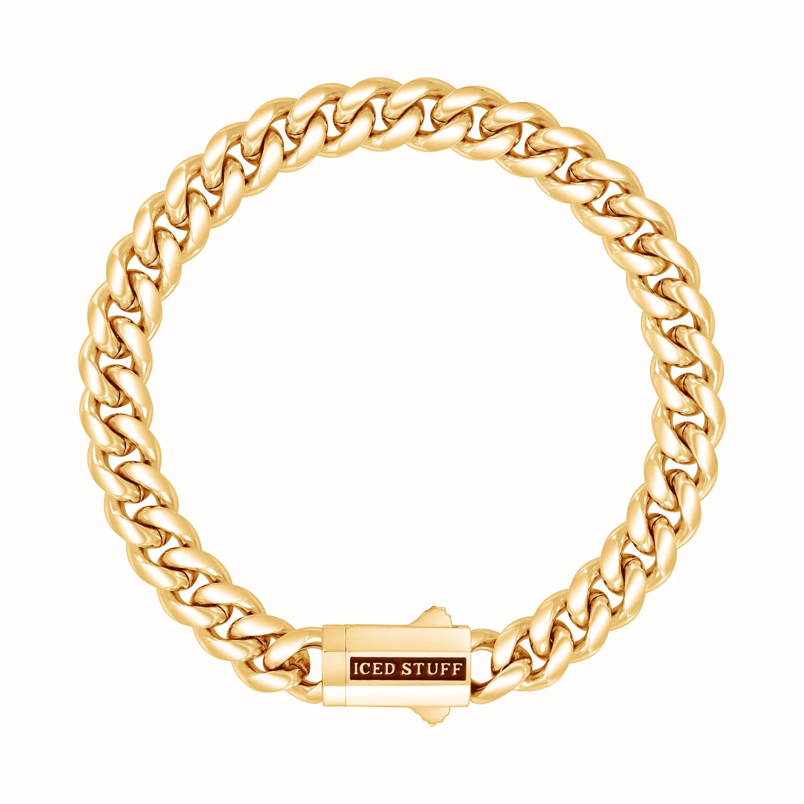 Bransoletka Premium Miami Cuban Link 8mm Złoto