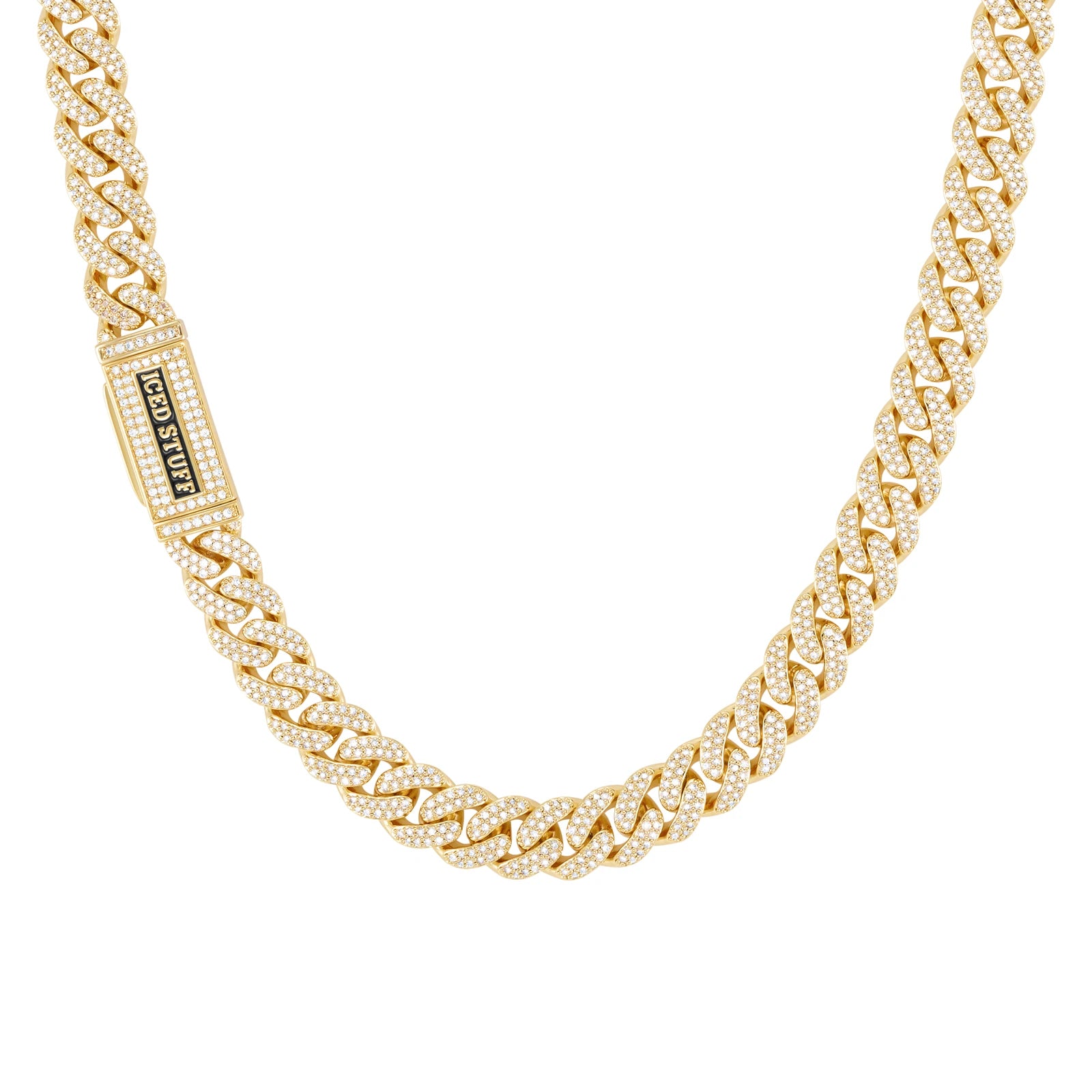 Łańcuch Premium Diamond Cuban Link 10mm Złoto